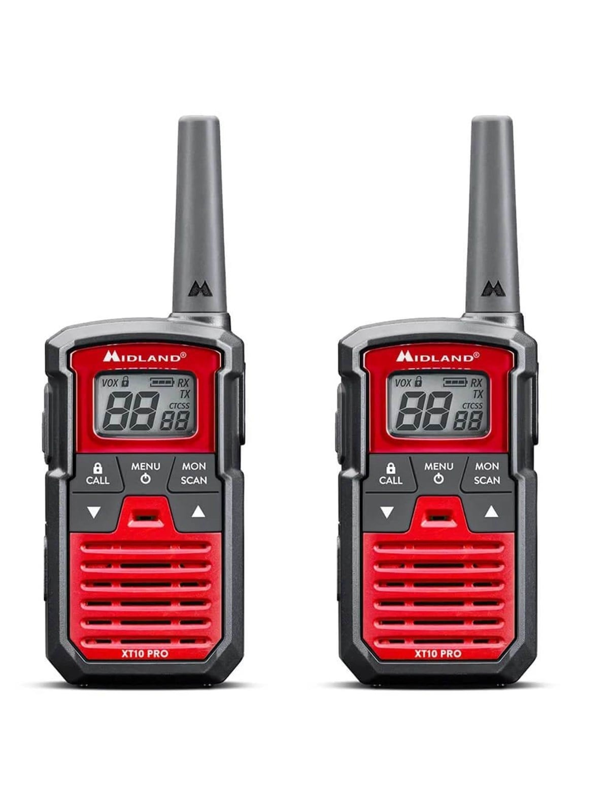 MIDLAND Walkie Talkie XT10 Pro Black/Red, Walkie Talkie
