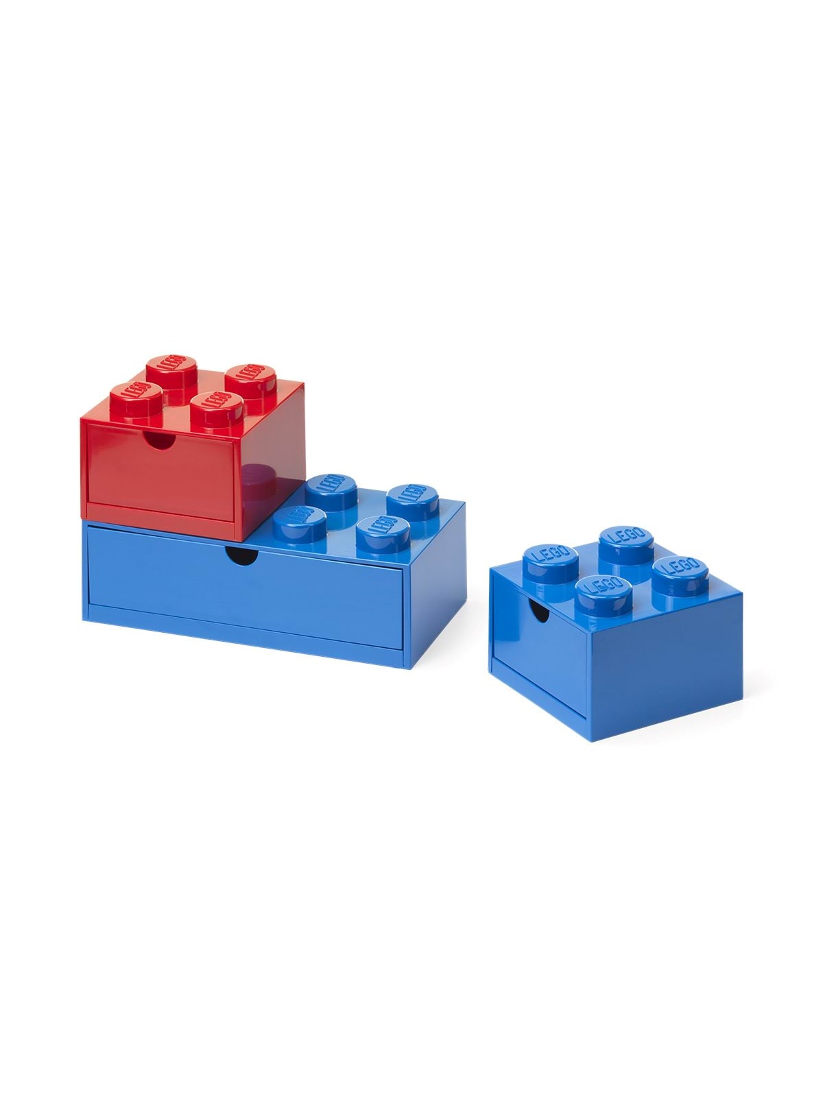LEGO DESK DRAWER SET - BLUE & RED
