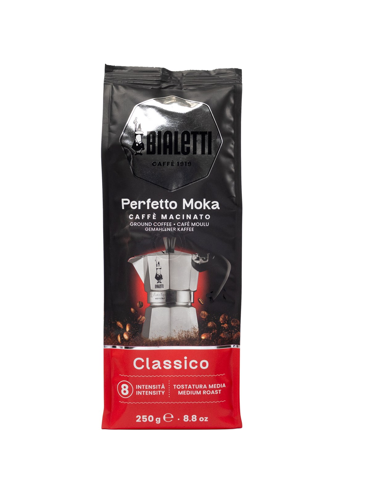 Bialetti Perfetto Moka Classico - Ground coffee - 250g, Kaffemaskine