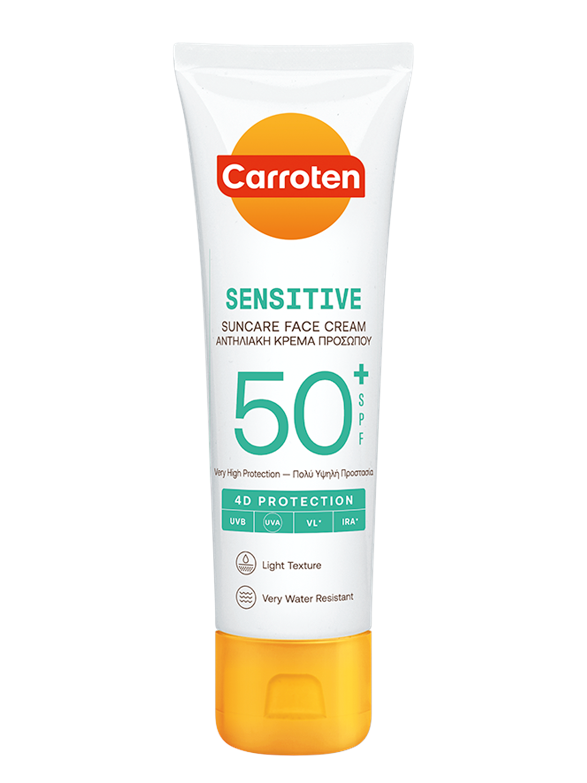 Carroten Face Sensitive Cream SPF 50, Ansigtspleje