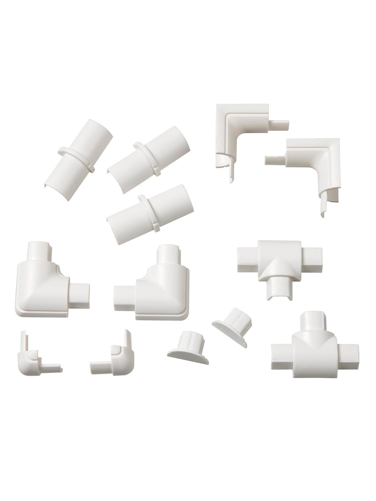 D-LINE Adapter Kit 16x8mm 13 Pieces White, Kabel Organisering