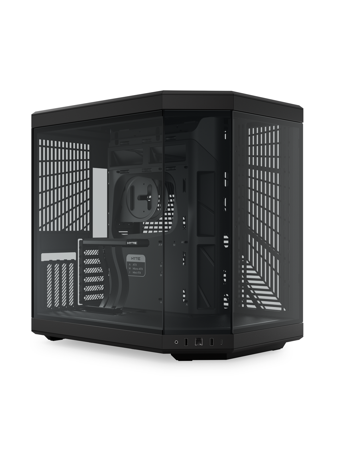HYTE Y70 Black - Kabinet - Miditower - Sort, Kabinet