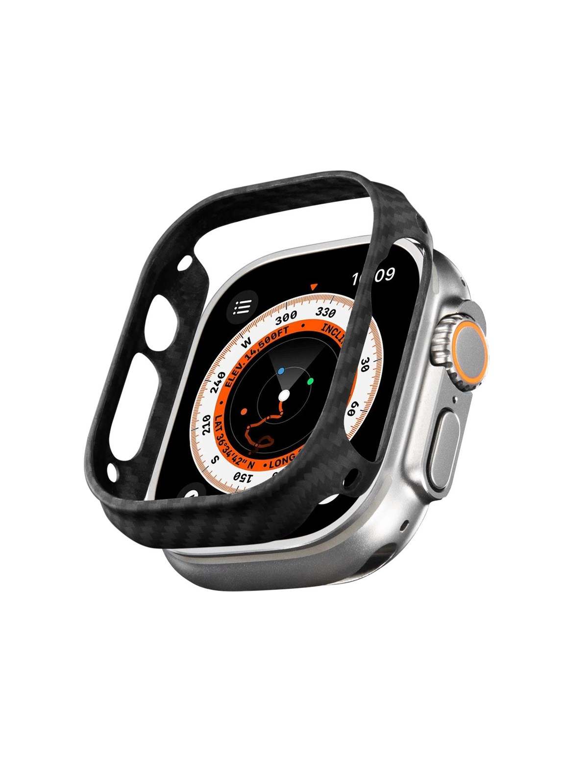 PITAKA Air case black/grey - Apple Watch Ultra 49 mm, Smartwatch Tilbehør