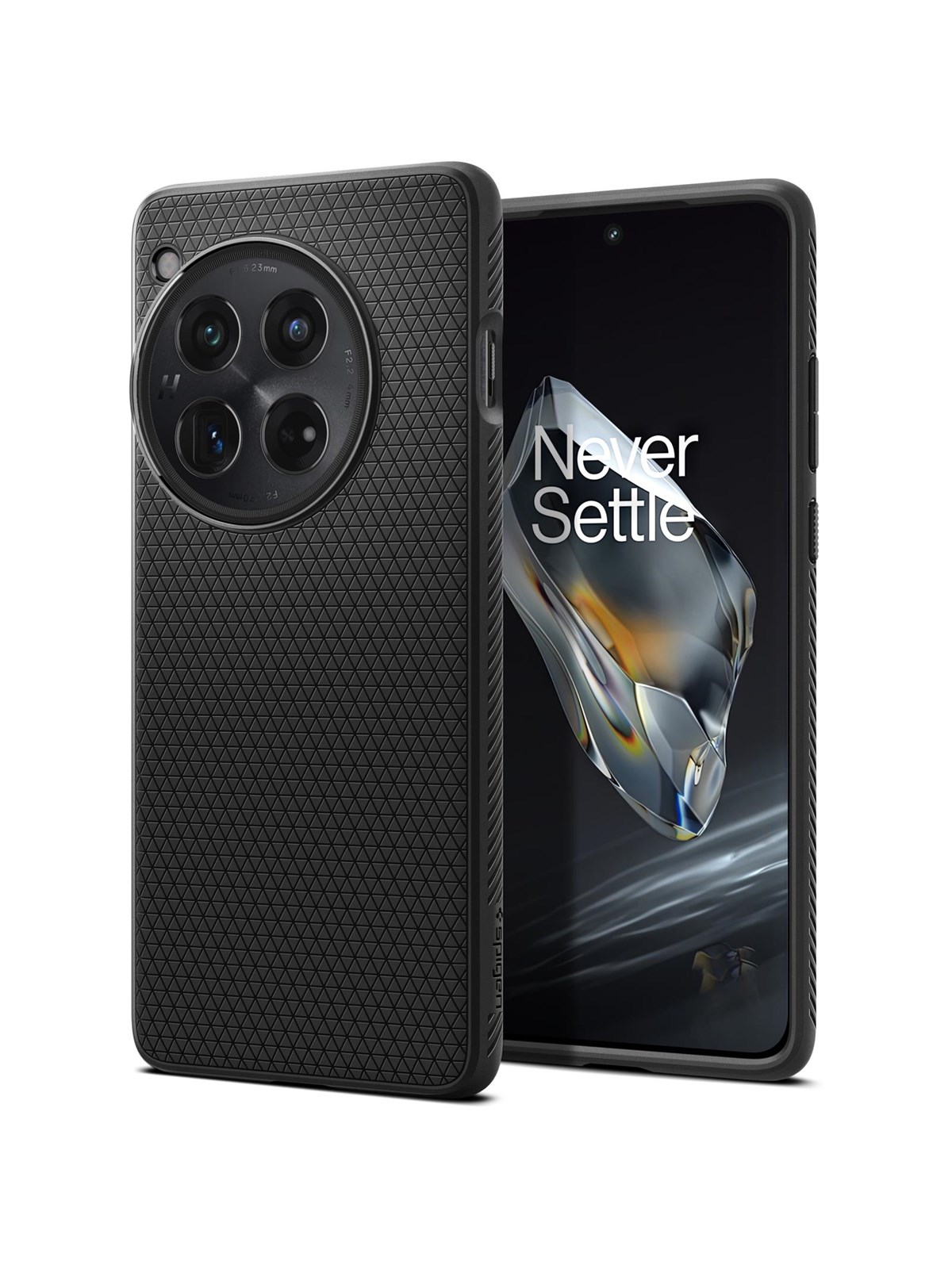 Spigen Liquid Air - matte black - OnePlus 12, Mobilcover