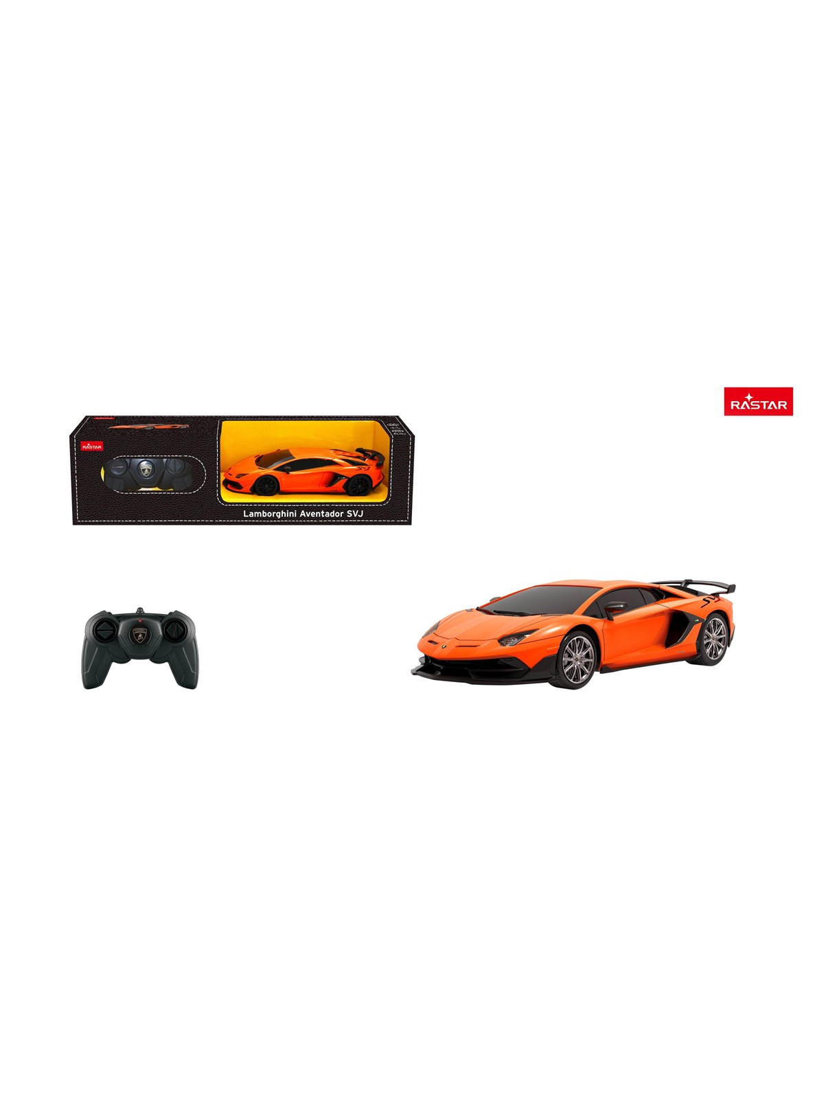 RASTAR Rastar R/C 1:24 Lamborghini Aventador SVJ Orange, Legetøjsbil