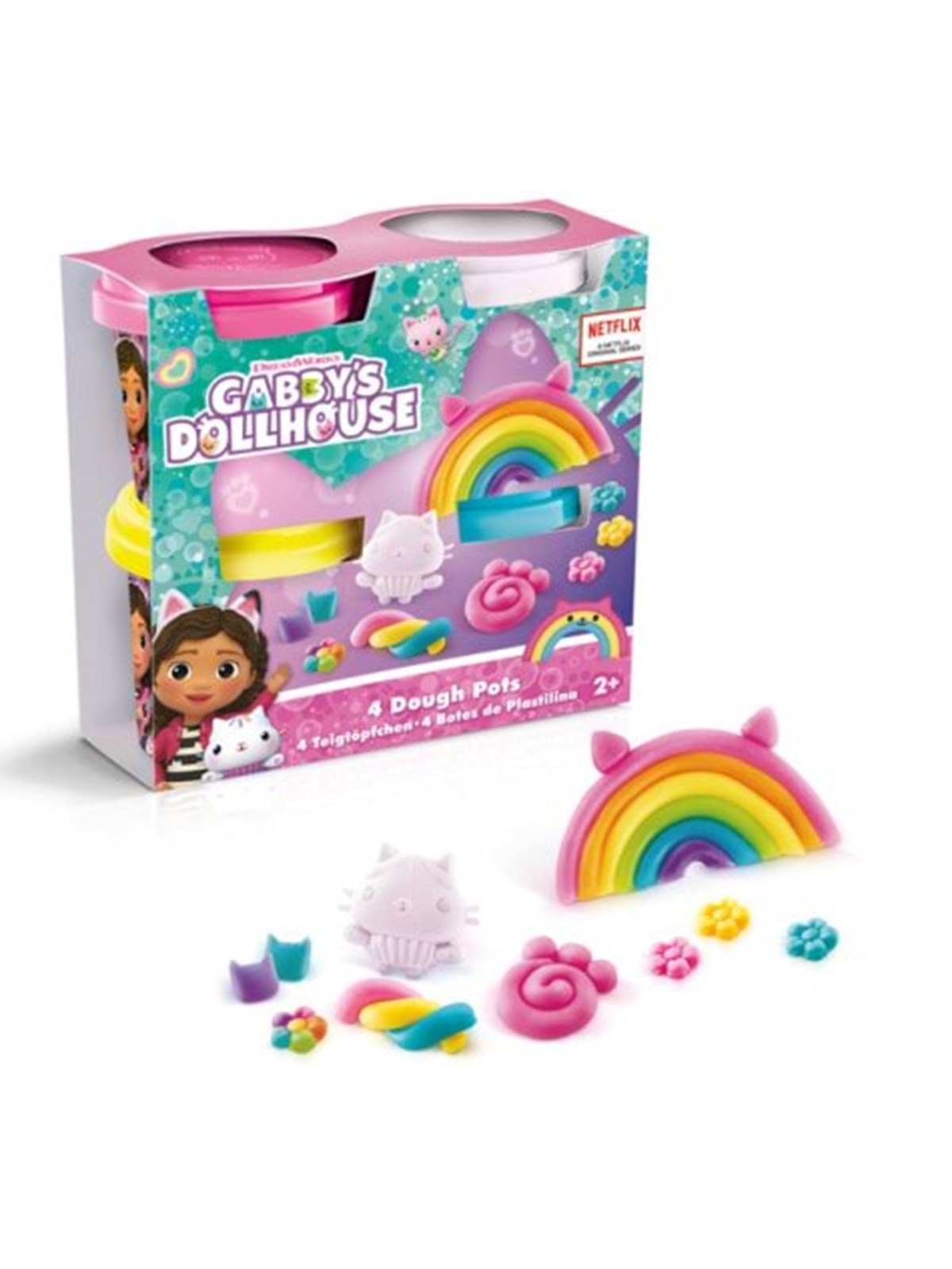 Gabby's Dollhouse Modellervoks 4-Pack, Konstruktionslegetøj
