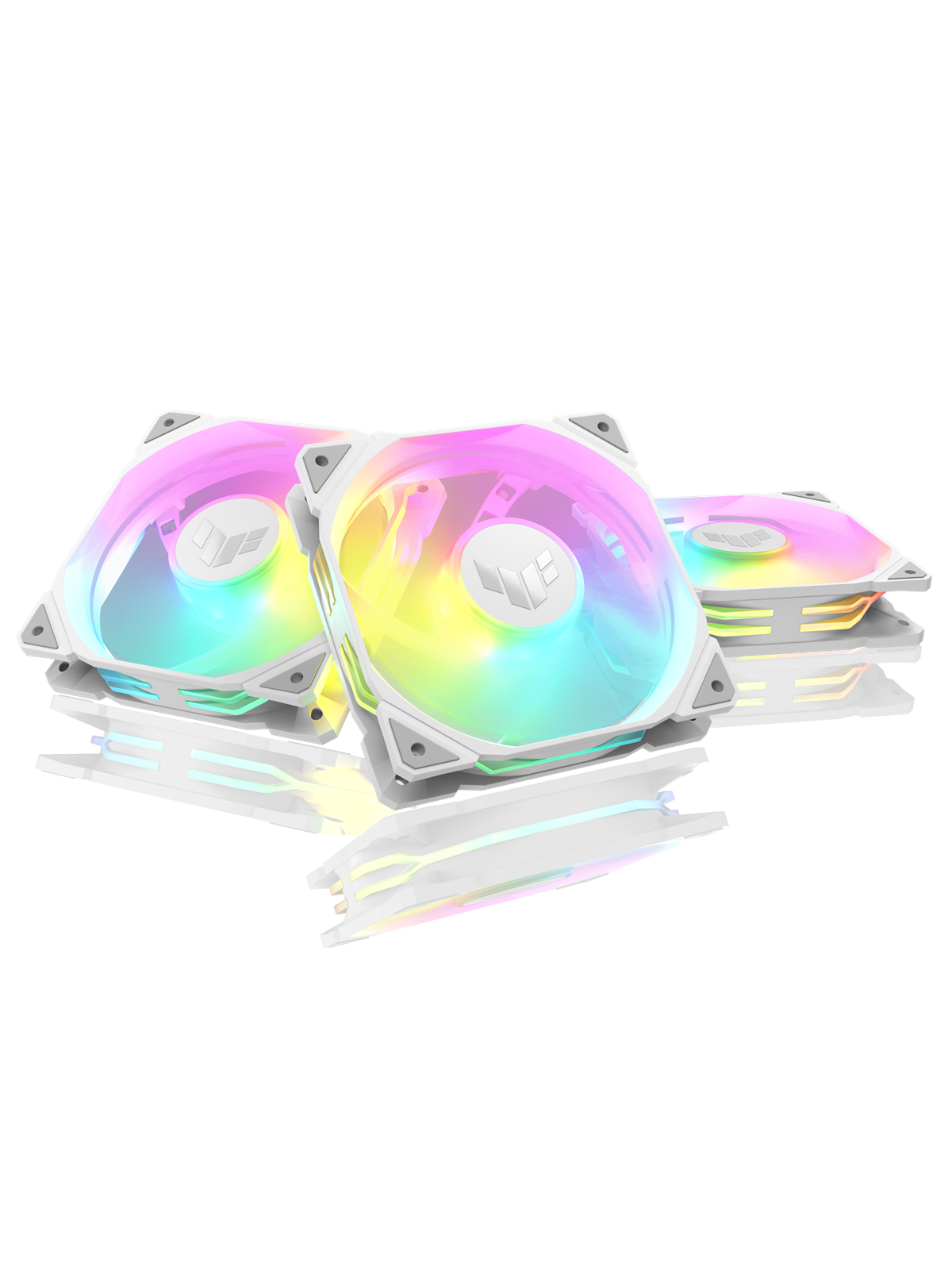 ASUS TUF GAMING TR120 REVERSE 3-pack - Kabinet køler - 120mm - Hvid - 29 dBA