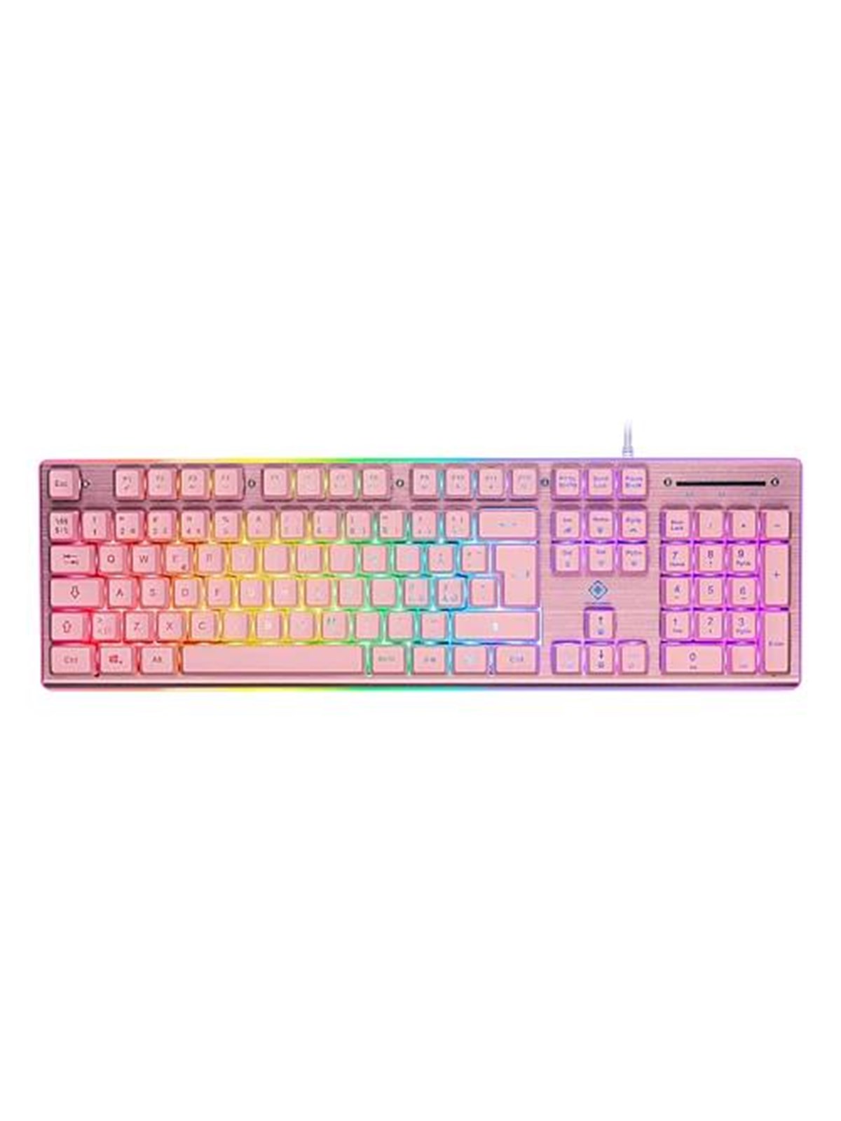 Deltaco GAMING Full Size - Gaming Tastatur - Nordisk - Pink, Tastatur