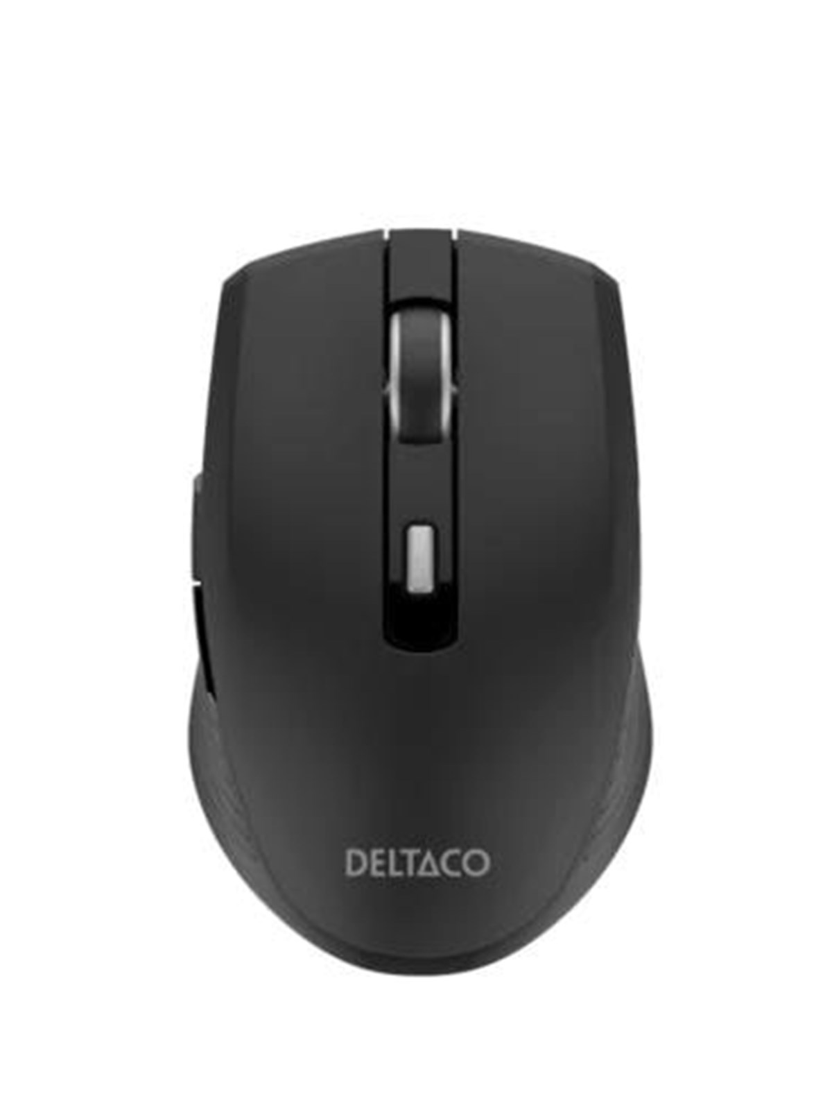 Deltaco Silent Wireless USB-C Travel Mouse with USB-C Rece - Mus - 6 knapper - Sort