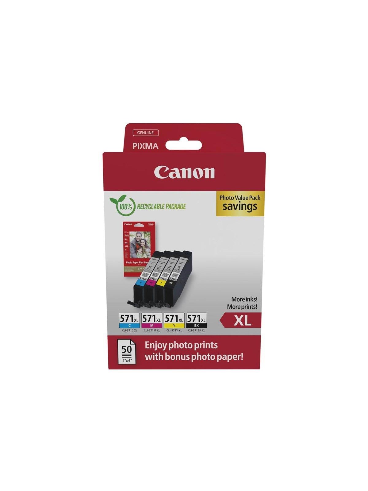 Canon CLI-571XL / 0332C006 C/M/Y/BK High, Fotopapir