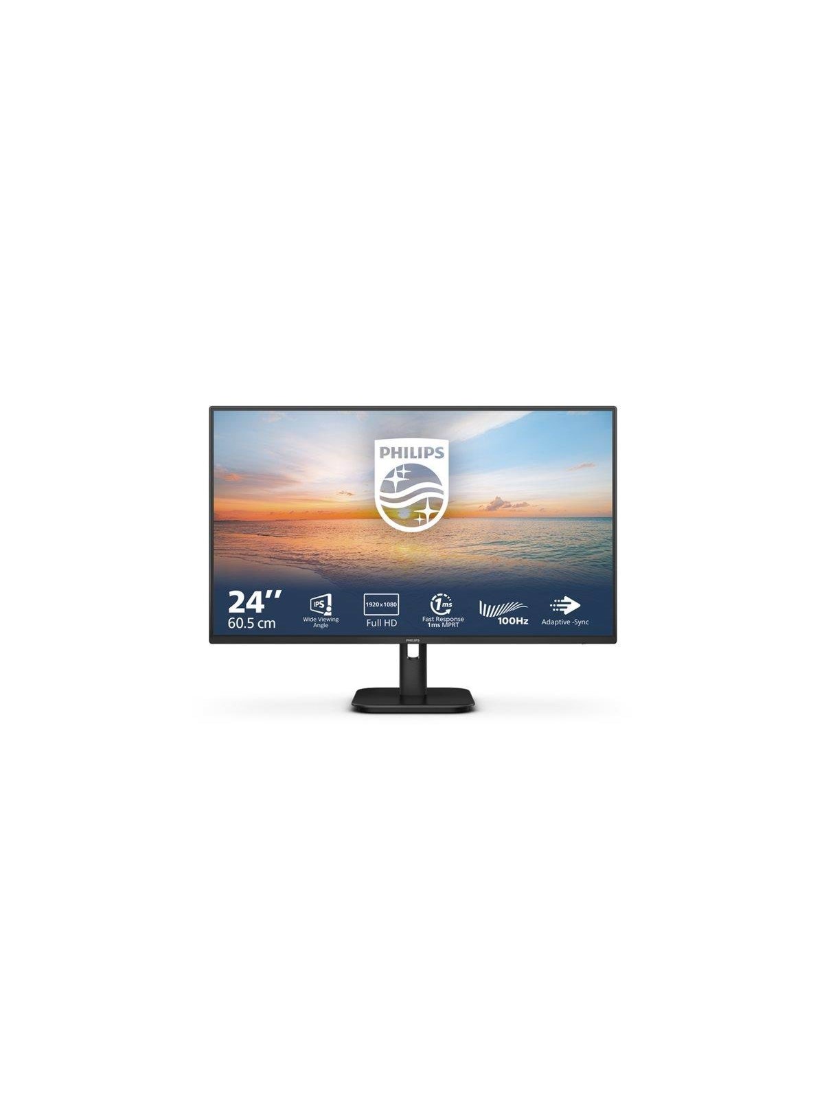 24" Philips 24E1N1100A - 1920x1080 (FHD) - 100Hz - IPS, Computerskærm
