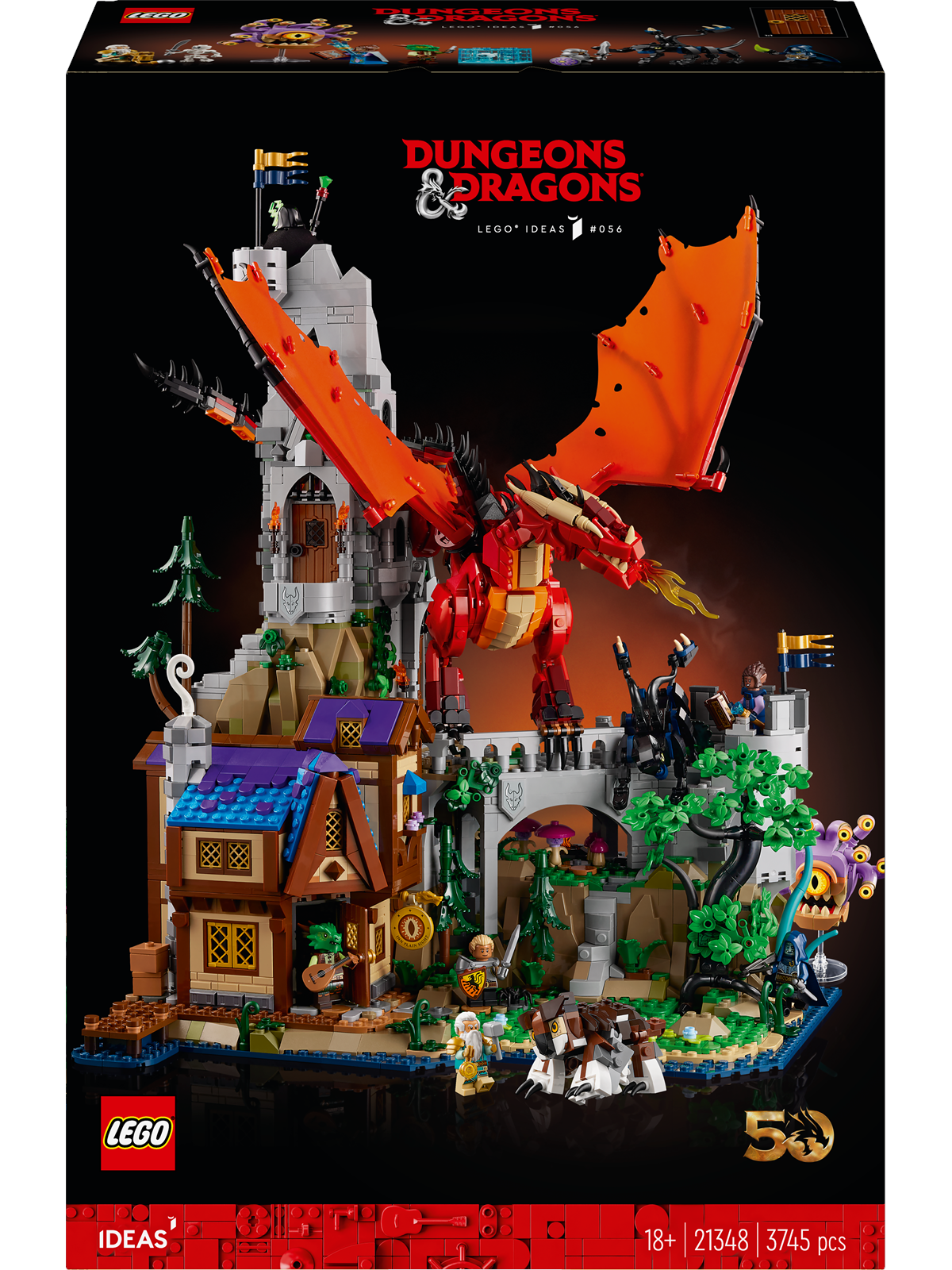 LEGO Ideas 21348 Dungeons & Dragons Den røde drages fortælling