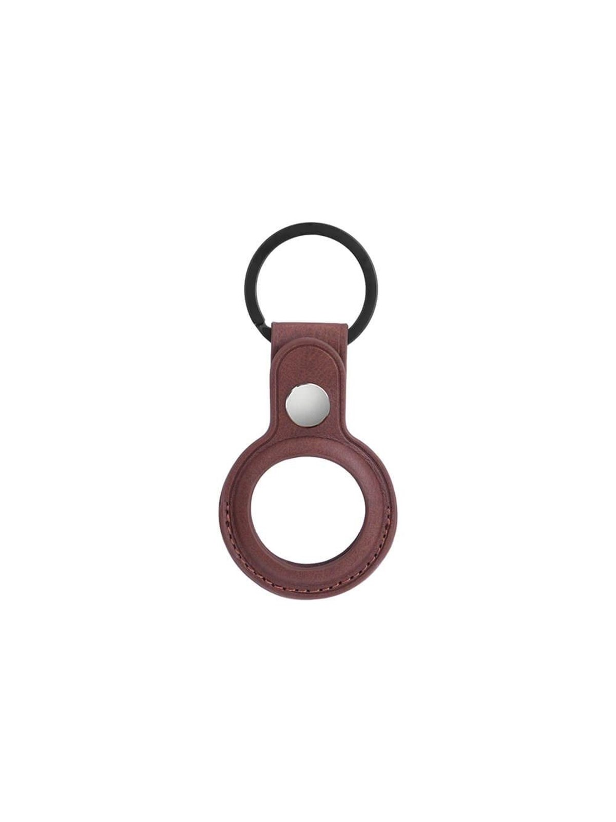 ONSALA Airtag Holder Brown with Keyring, Mobilcover