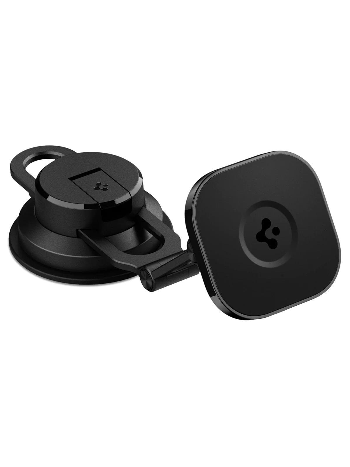Spigen OneTap 3 Car Mount MagSafe Dashboard/Windshield ITS35-3 - black, Mobil Tilbehør
