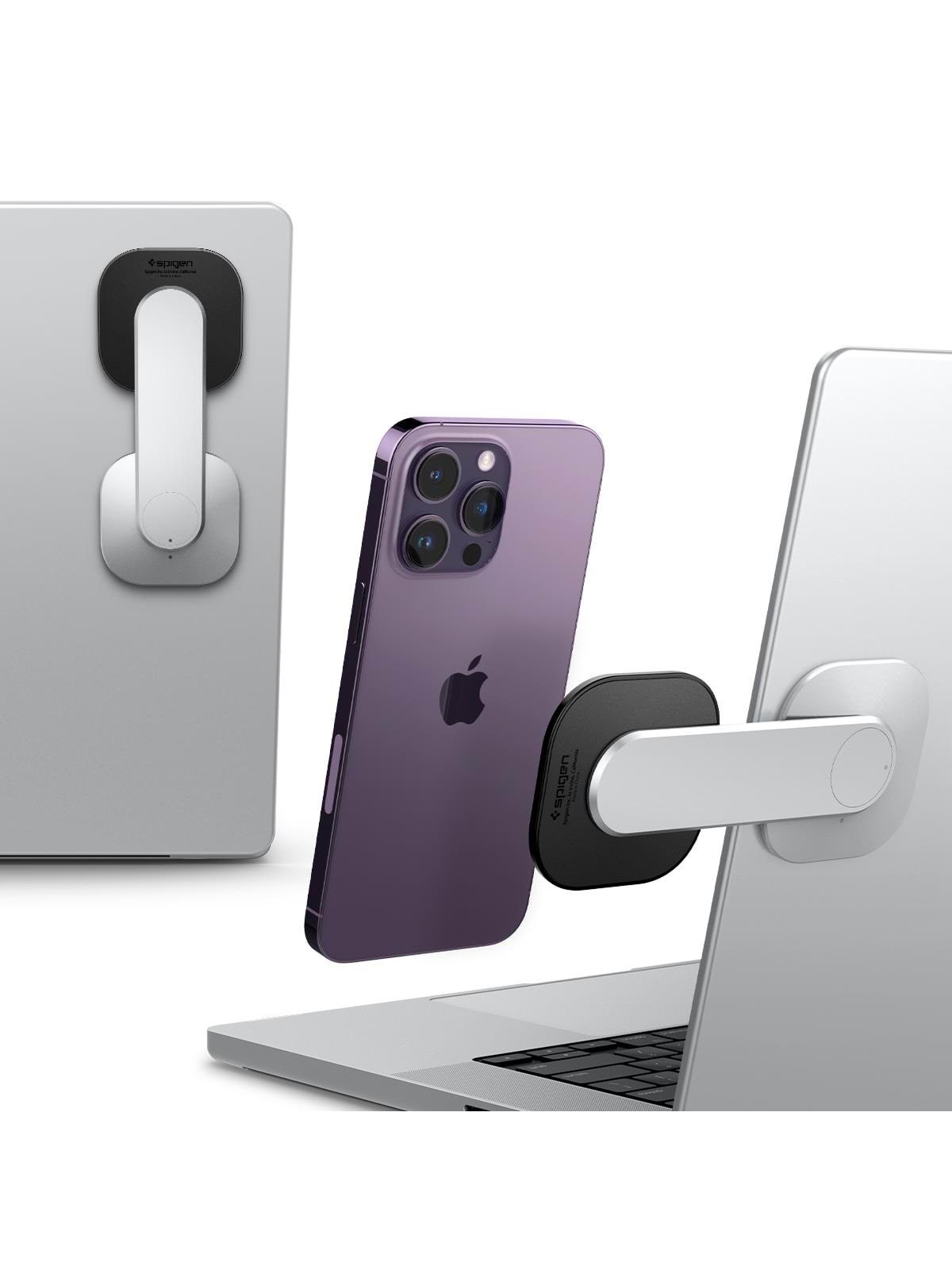 Spigen OneTap Monitor/Laptop Mount S312 - silver, Mobil Tilbehør