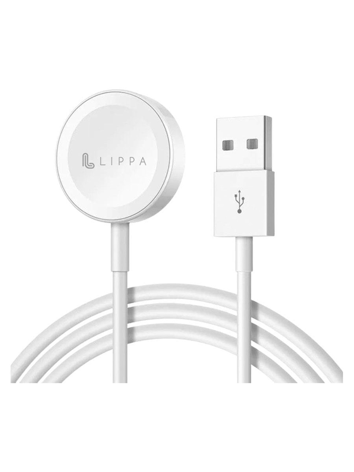 Lippa Apple Watch Charger 5W - White, Smartwatch Tilbehør