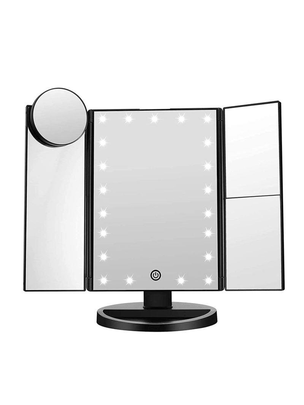 UNIQ Hollywood trifold make up spejl sort, Makeupspejl