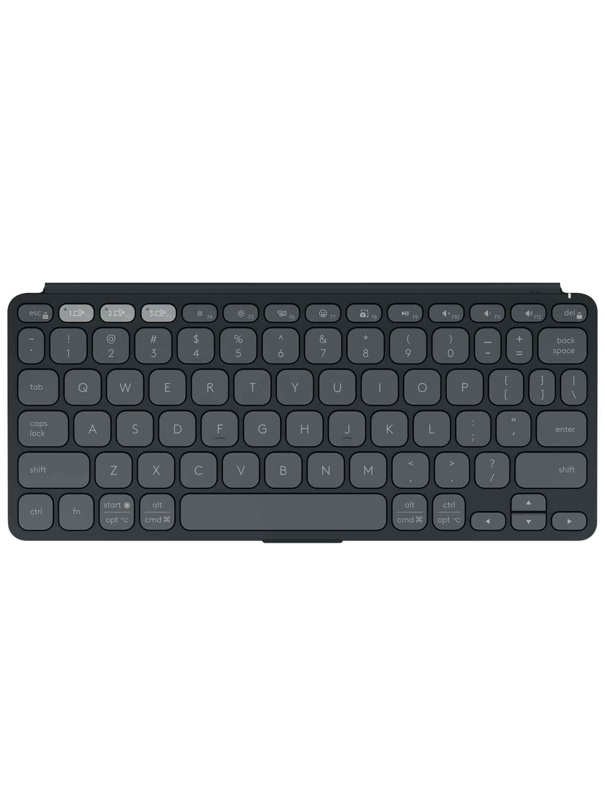 Logitech Keys-To-Go 2 Universal Portable Wireless Keyboard - Graphite - Tastatur - Nordisk - Sort