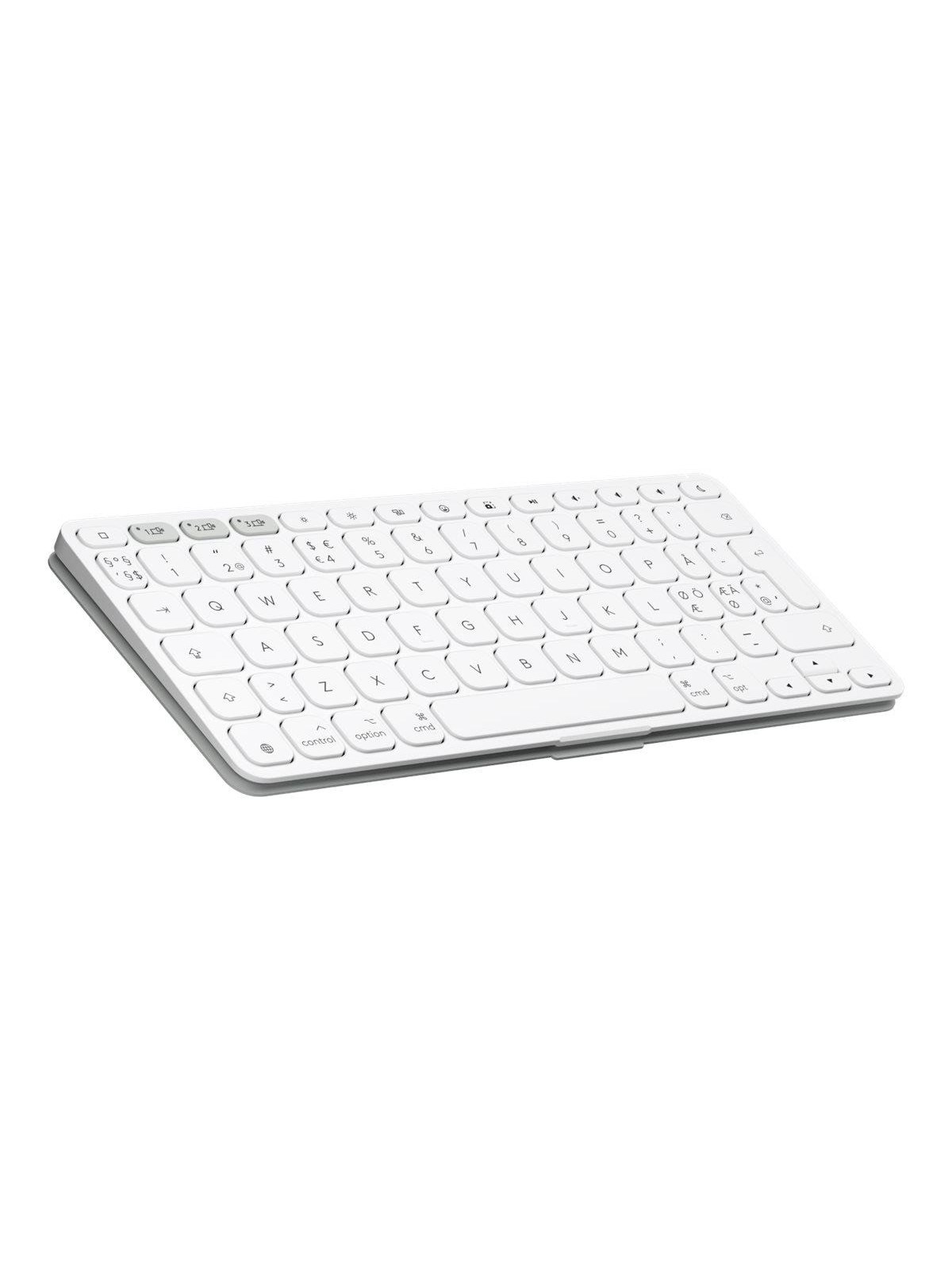 Logitech Keys-To-Go 2 Universal Portable Wireless Keyboard - Pale Grey - Tastatur - Nordisk - Grå