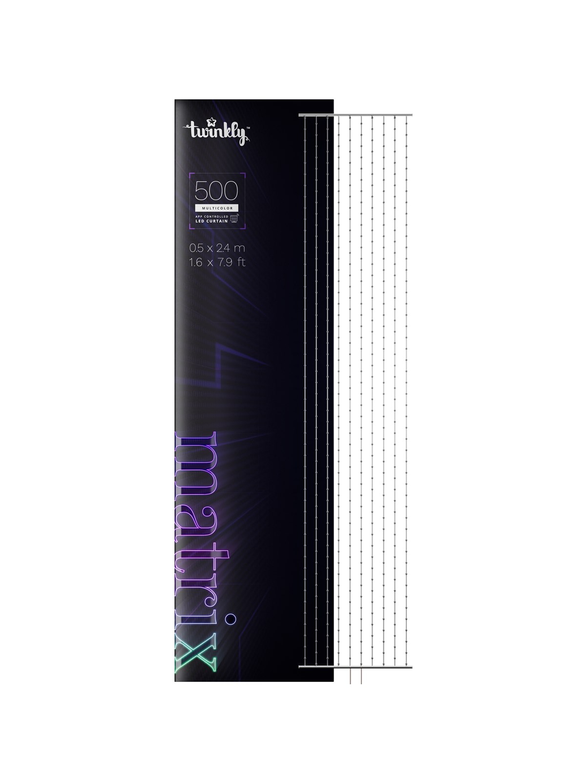 Twinkly Matrix 500 RGB LEDs Clear Wire Plug Type F, Smart Home