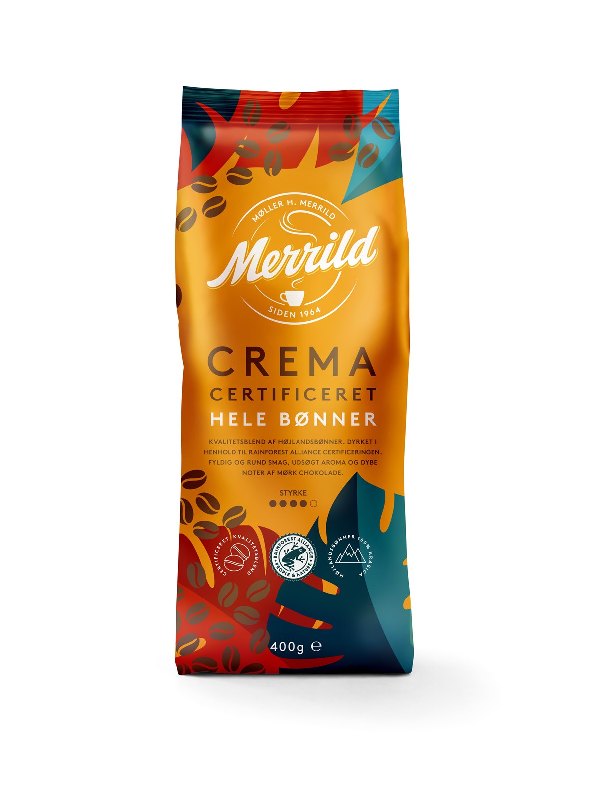 MERRILD Crema - 400 g., Kaffemaskine