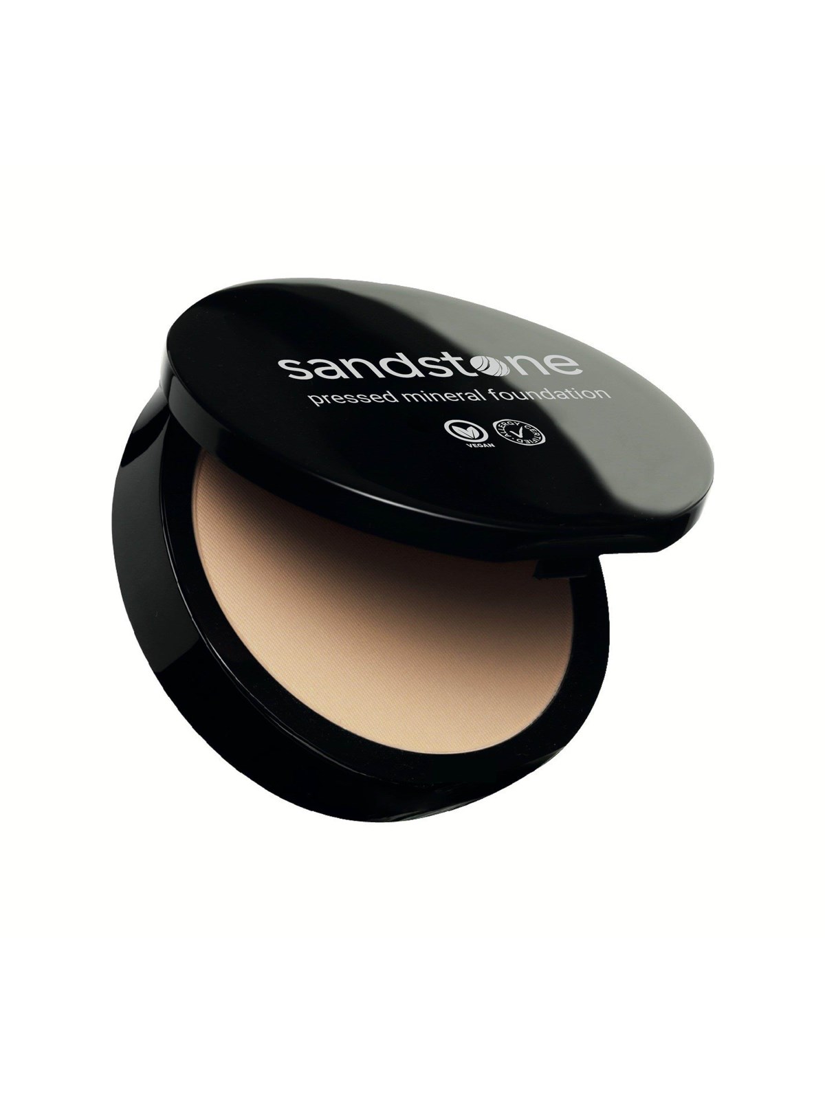 Sandstone Pressed Mineral Foundation C3 Warm Ivory, Makeup
