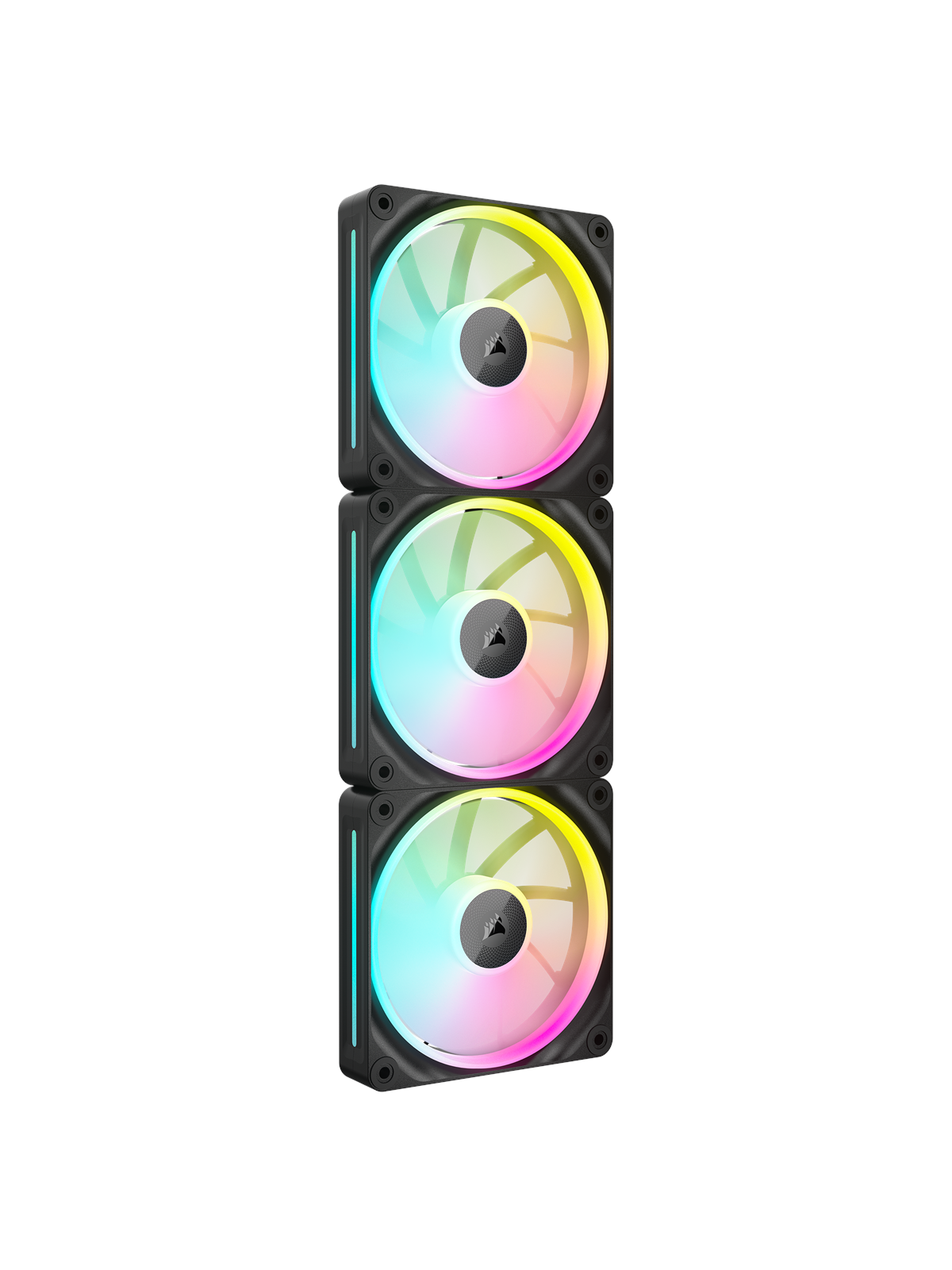 Corsair iCUE LINK LX120 3-pack - Kabinet køler - 120mm - Sort - 36 dBA, Kabinetkøler