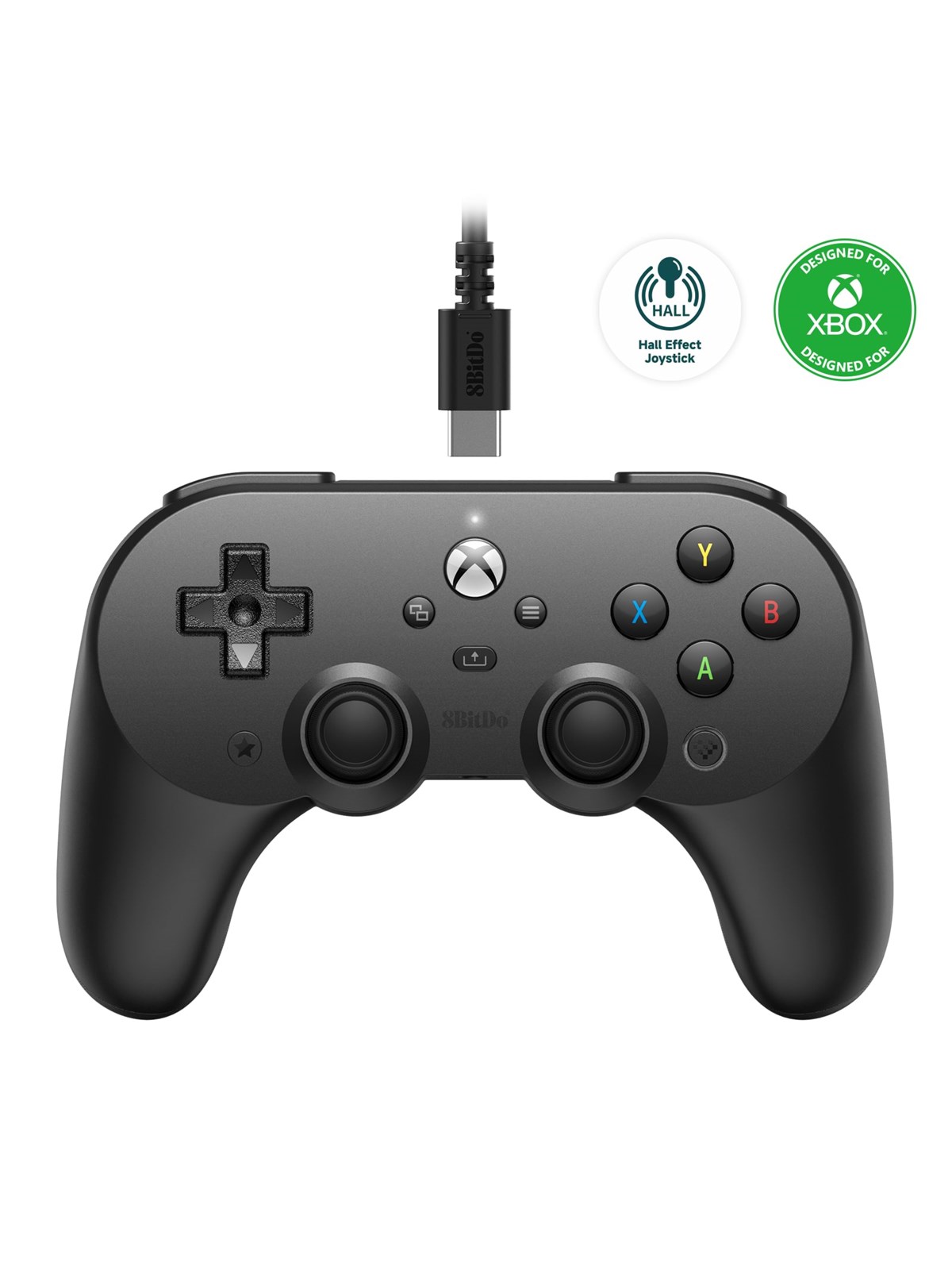 8BitDo Pro 2 - Black - Wired Controller - Microsoft Xbox One
