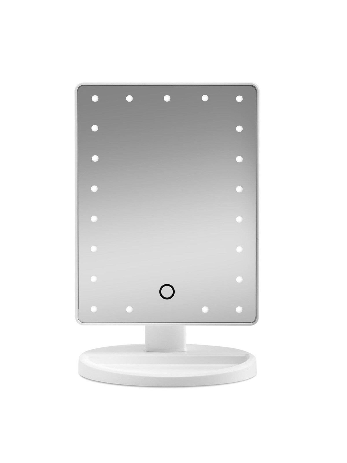 Gillian Jones Makeup Mirror w. Heart LED Light & Touch Function White, Makeupspejl