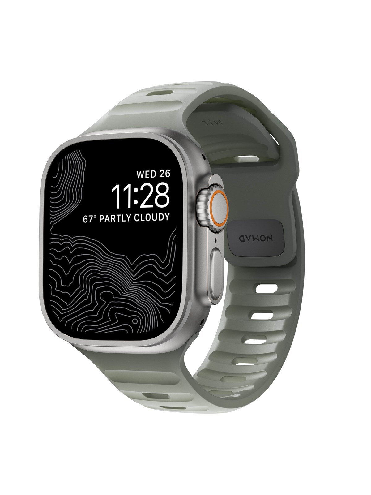 Nomad Sport Strap M/L - coastal rock - Apple Watch Ultra 2/1 (49mm) 9/8/7 (45mm)/6/SE/5/4 (44mm)/3/2/