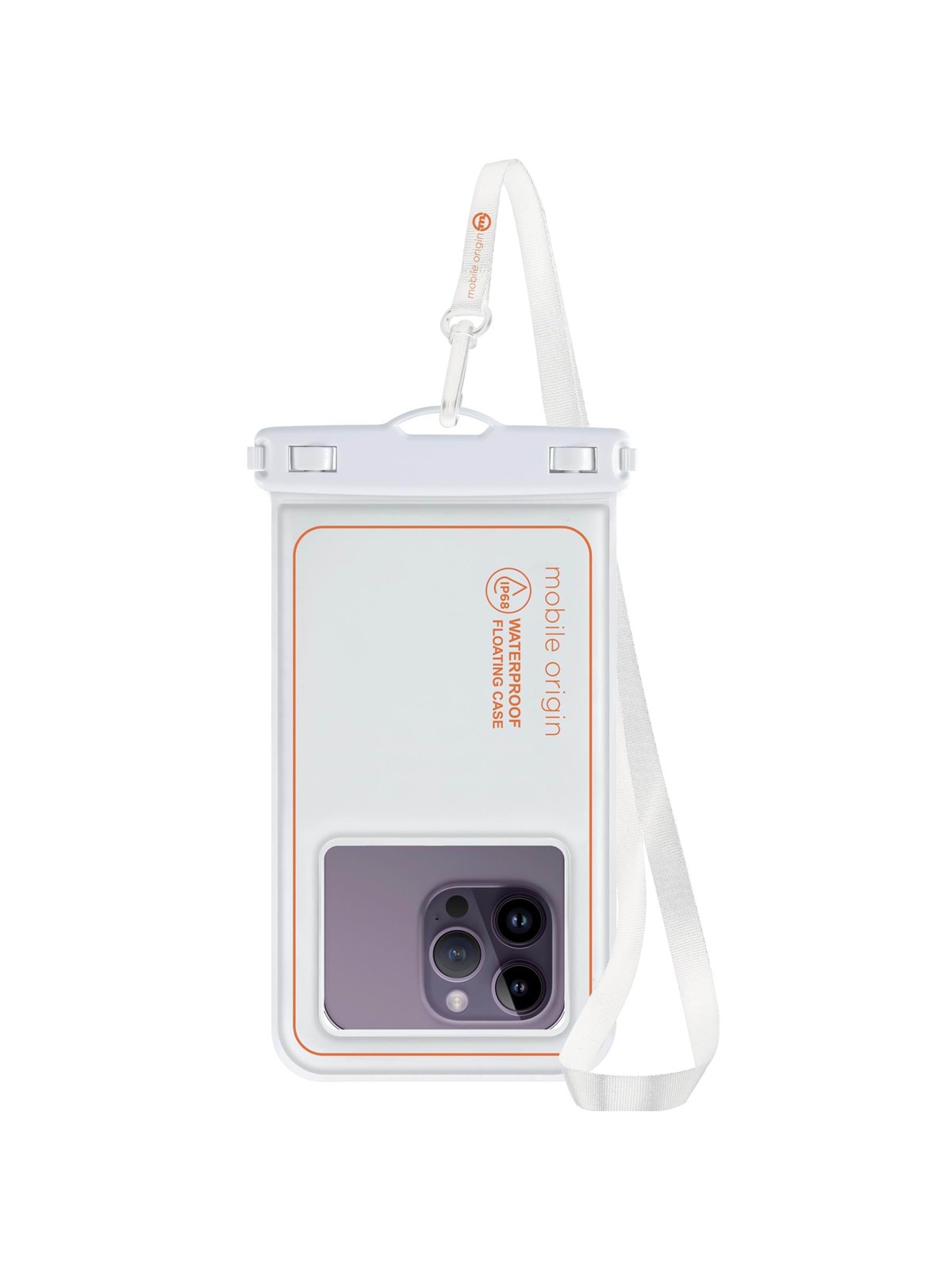 Mobile Origin Waterproof Floating Case 6 -5" - white/orange, Mobilcover