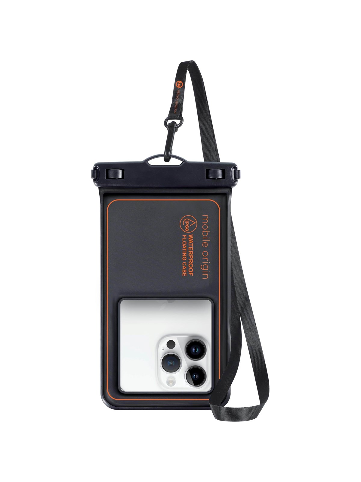 Mobile Origin Waterproof Floating Case 6 -8" - black/orange, Mobilcover