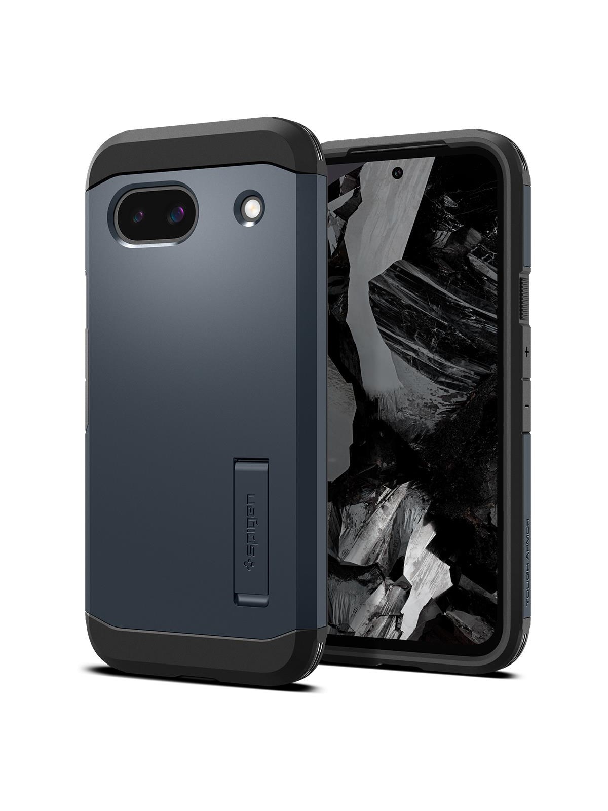 Spigen Tough Armor - metal slate - Google Pixel 8a, Mobilcover