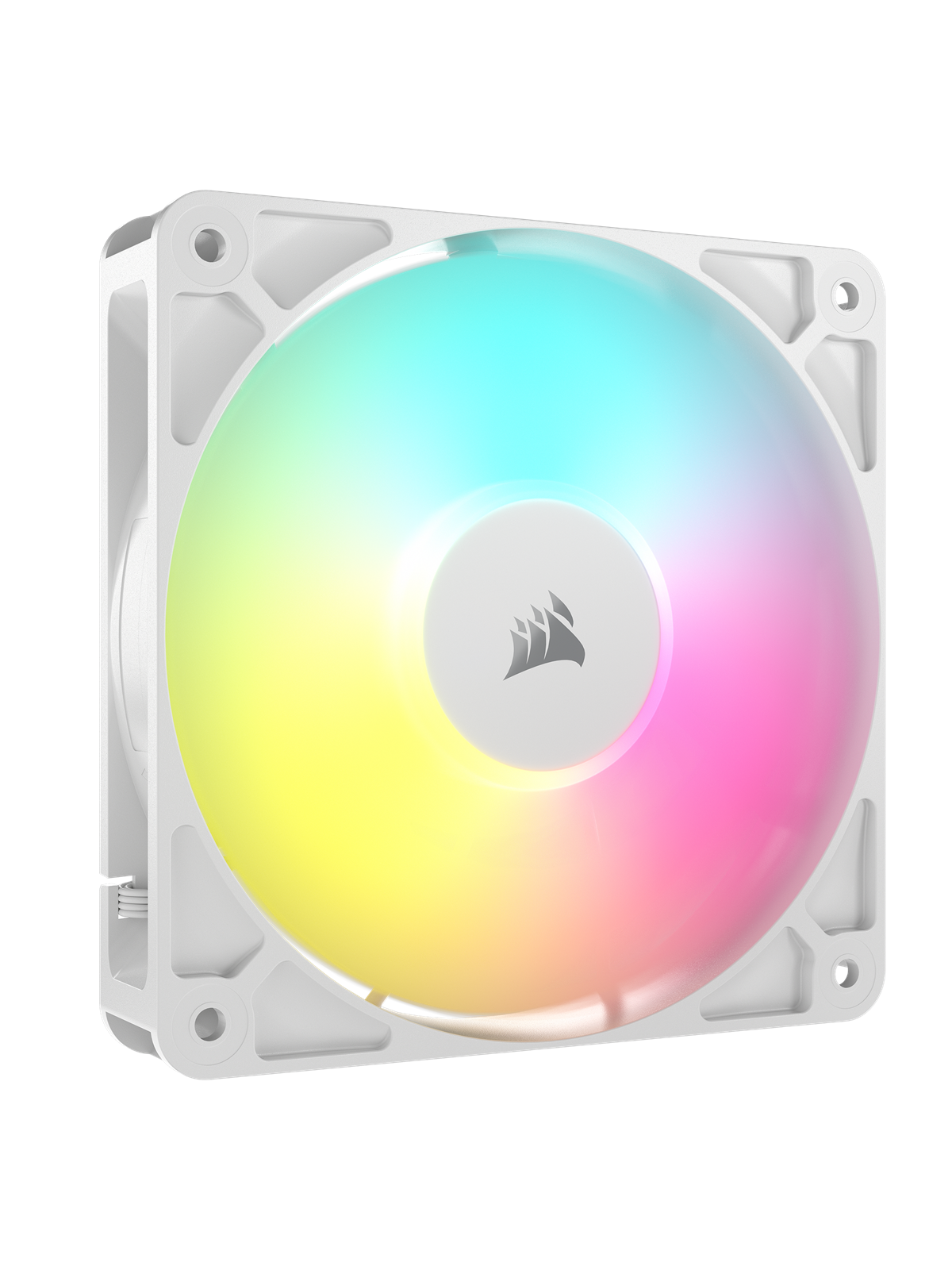 Corsair RS120 ARGB - Kabinet køler - 120mm - Hvid med RGB - 36 dBA, Kabinetkøler