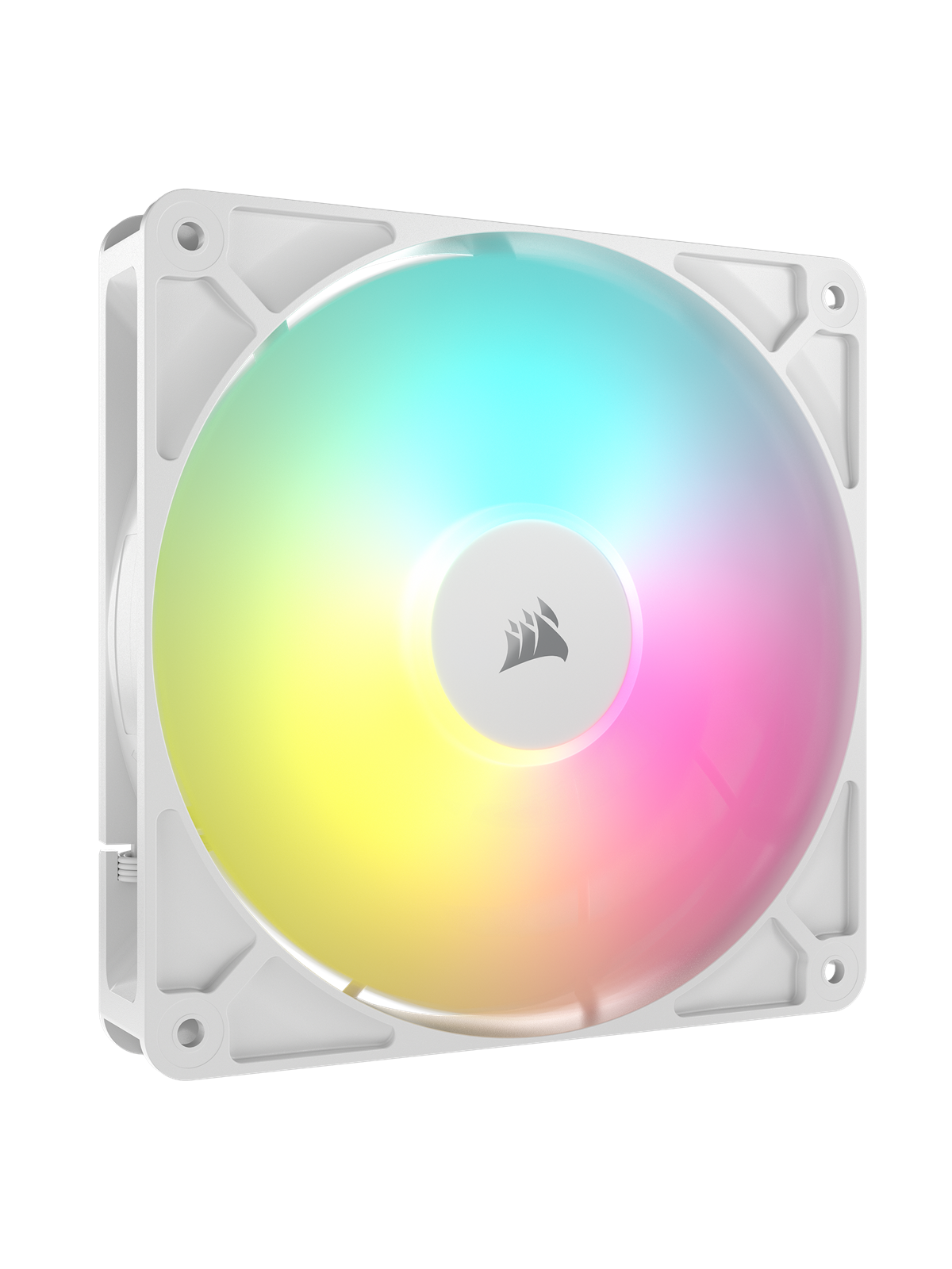 Corsair RS140 ARGB - Kabinet køler - 140mm - Hvid med RGB - 36 dBA, Kabinetkøler