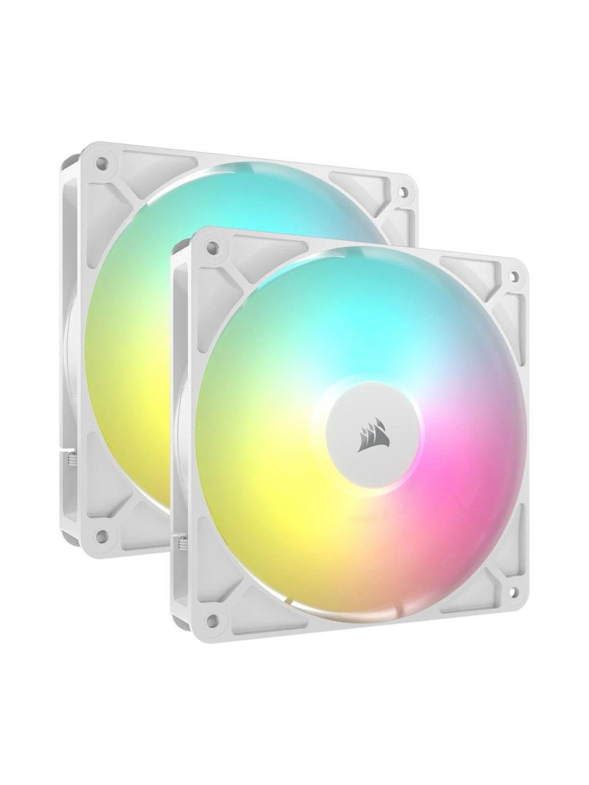 Corsair RS140 ARGB - dual pack - Kabinet køler - 140mm - Hvid med RGB - 36 dBA