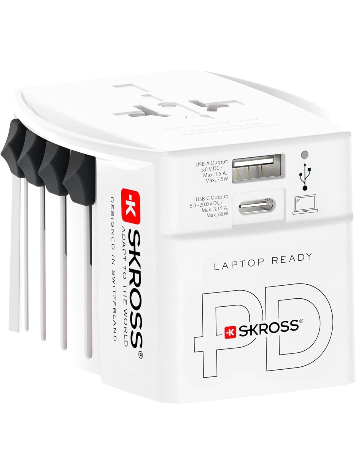 SKross MUV USB AC65PD World Adapter, Mobil Oplader