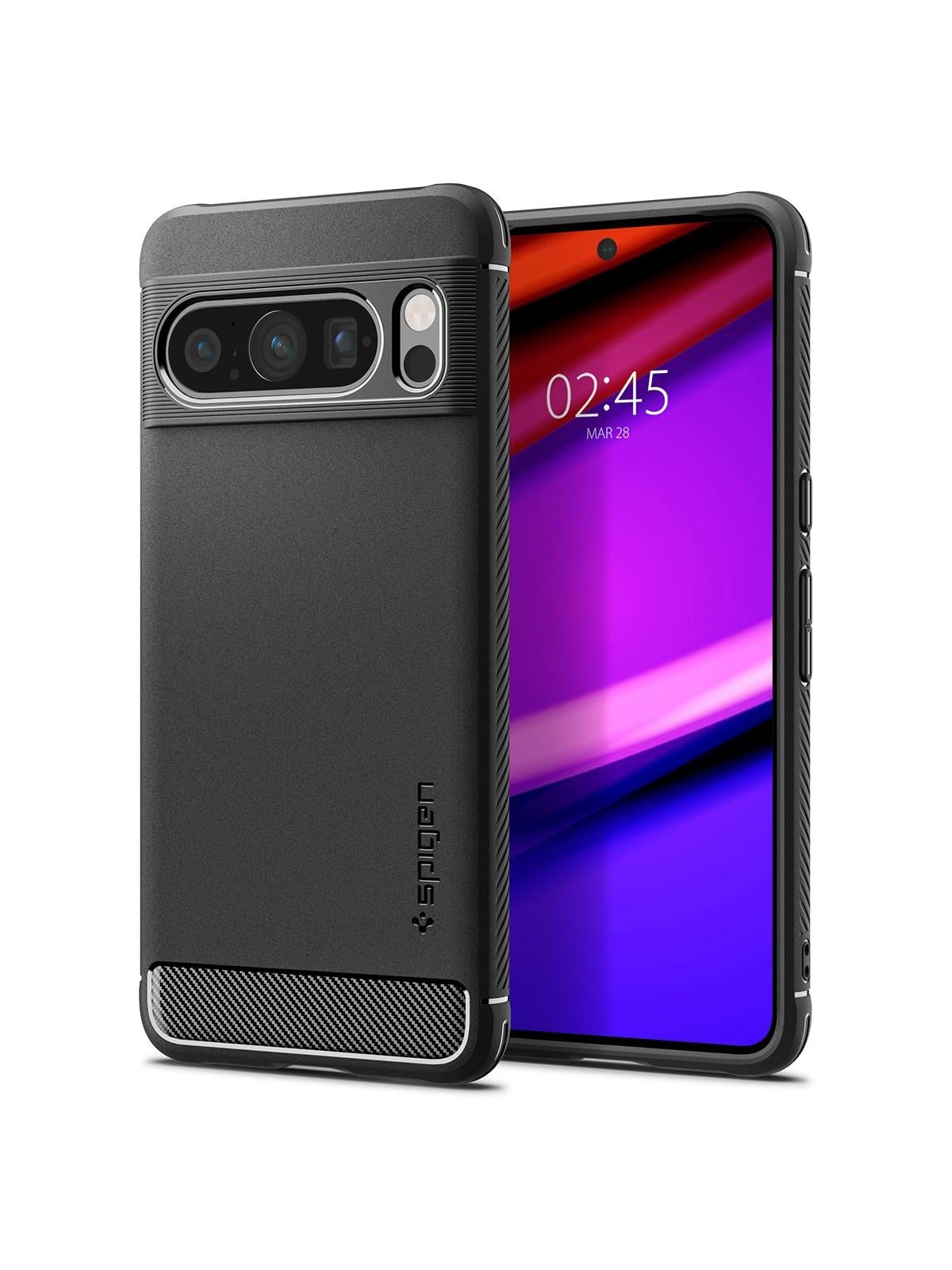 Spigen Rugged Armor - matte black - Google Pixel 8 Pro, Mobilcover