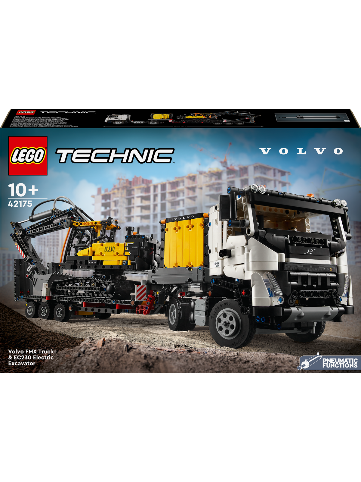 LEGO Technic 42175 Volvo FMX-lastbil og EC230 elektrisk gravemaskine