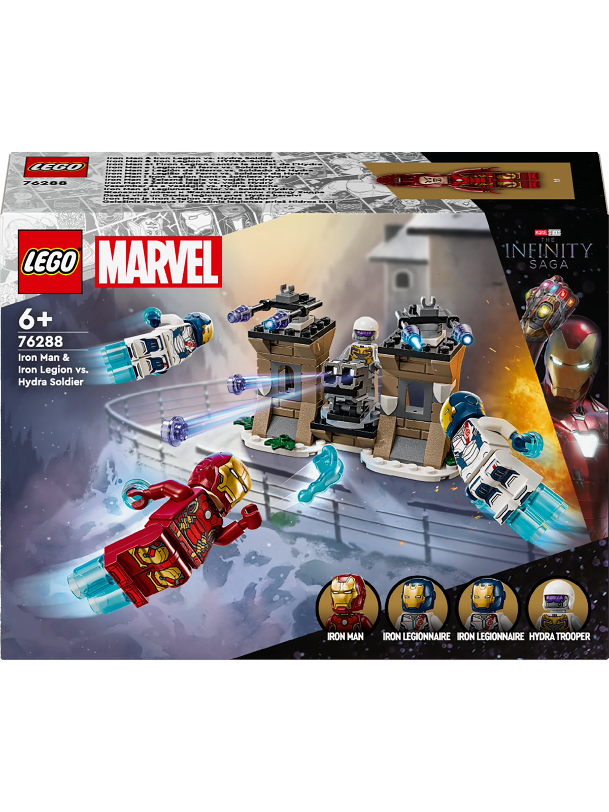 LEGO Super Herøs Marvel 76288 Iron Man og Iron Legion mod Hydra-soldat