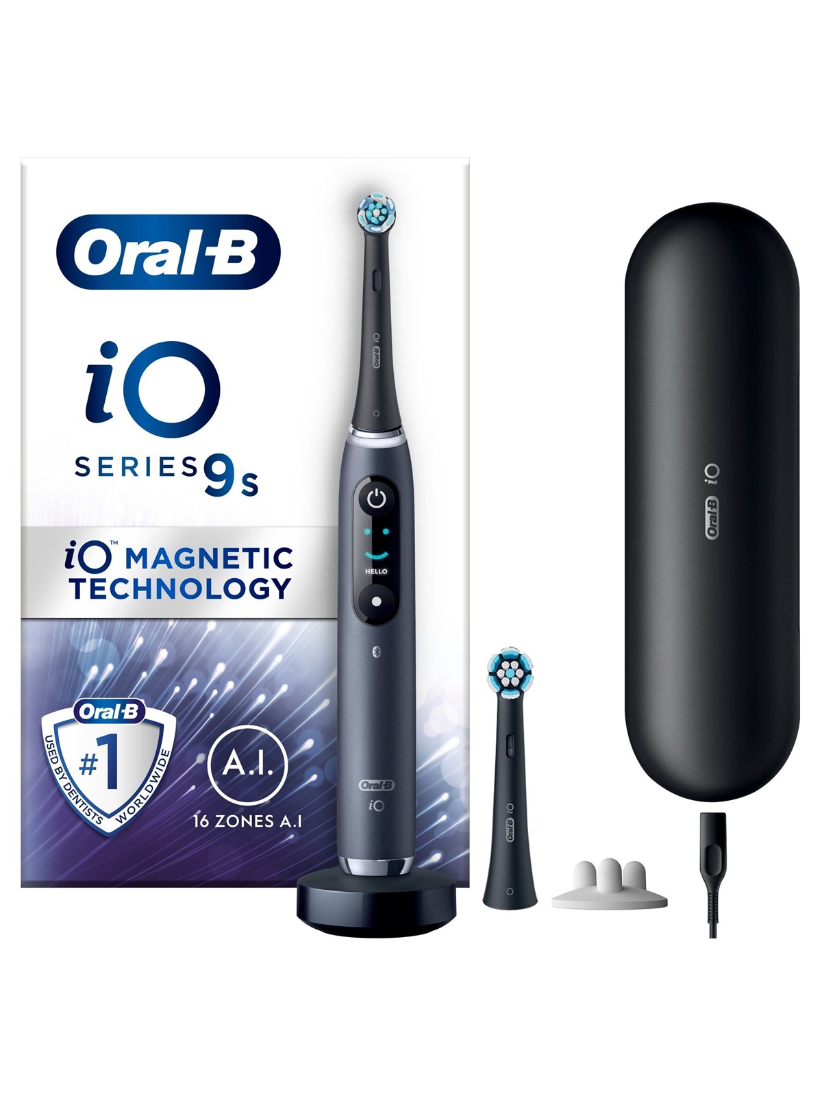 Oral-B Eltandbørste iO9S Black Onyx, El Tandbørste