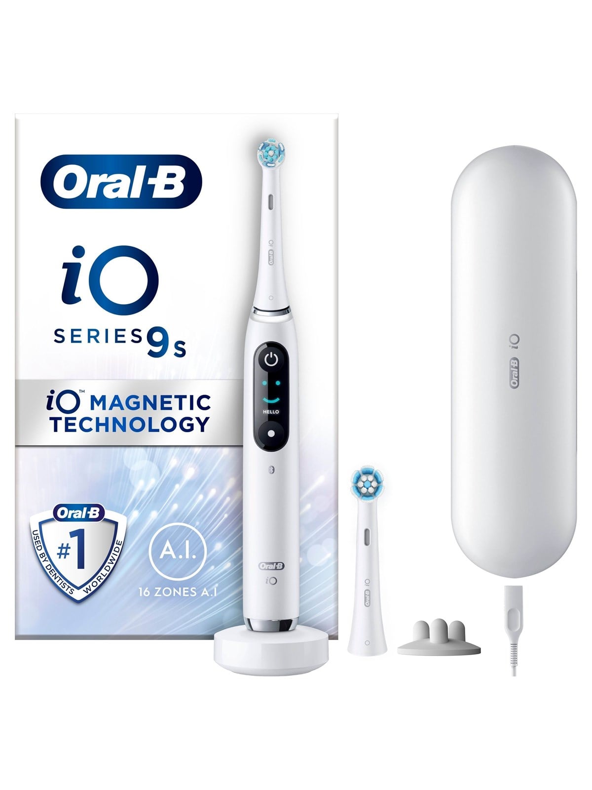 Oral-B Eltandbørste iO9S White Alabaster, El Tandbørste