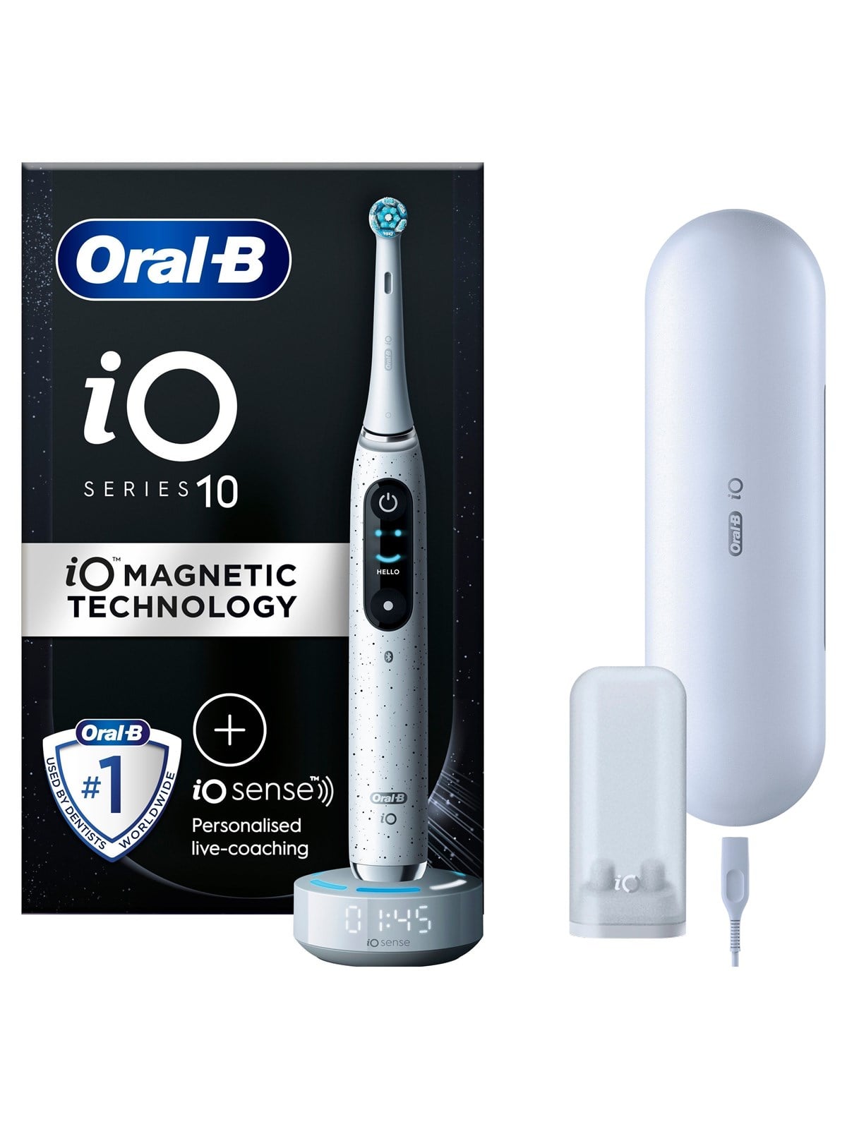 Oral-B Eltandbørste iO10 Stardust White, El Tandbørste