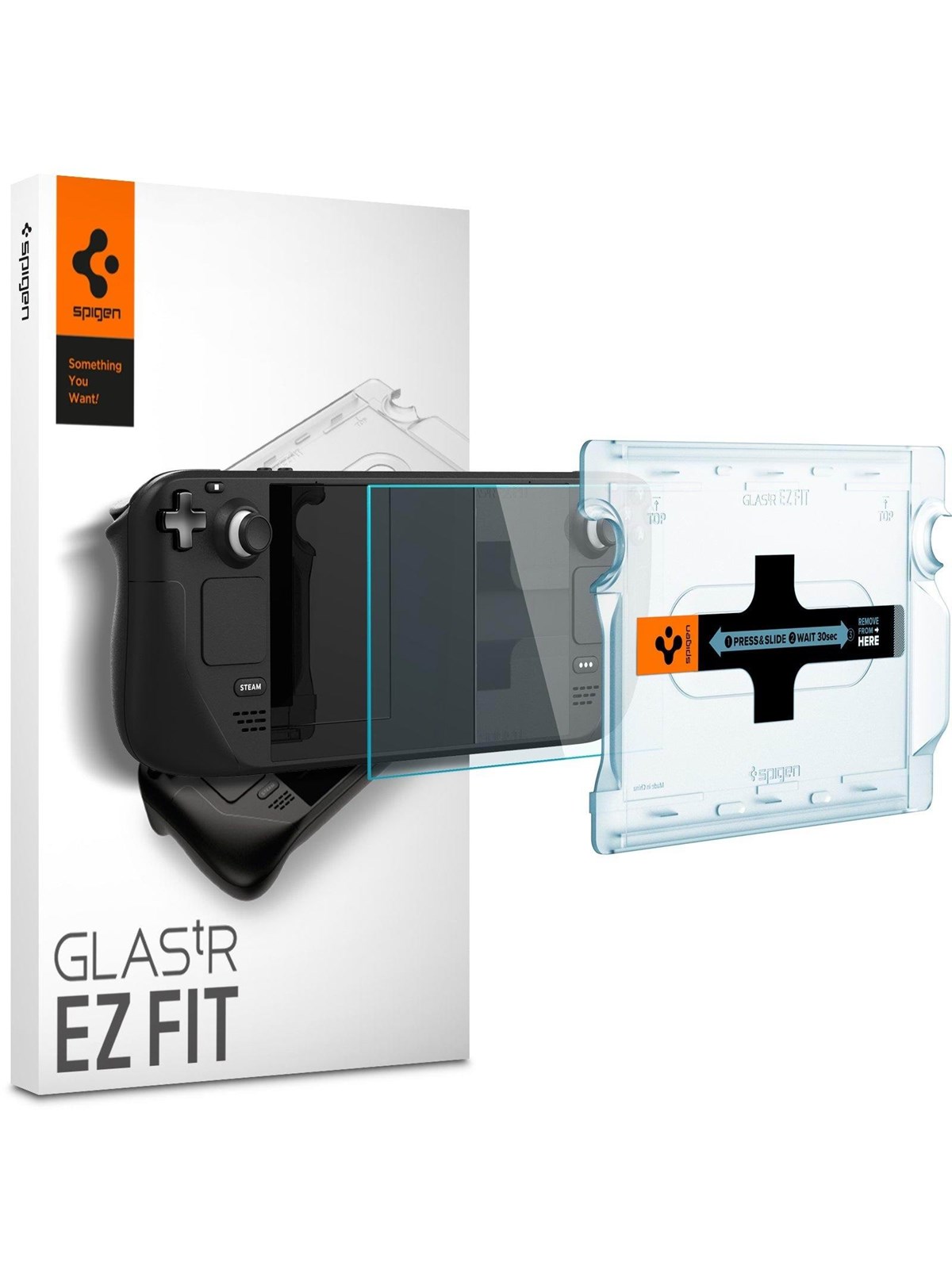 Spigen Glass tR EZ Fit 1 Pack - Steam Deck - Miscellaneous Tilbehør til spillekonsol - Steam Deck
