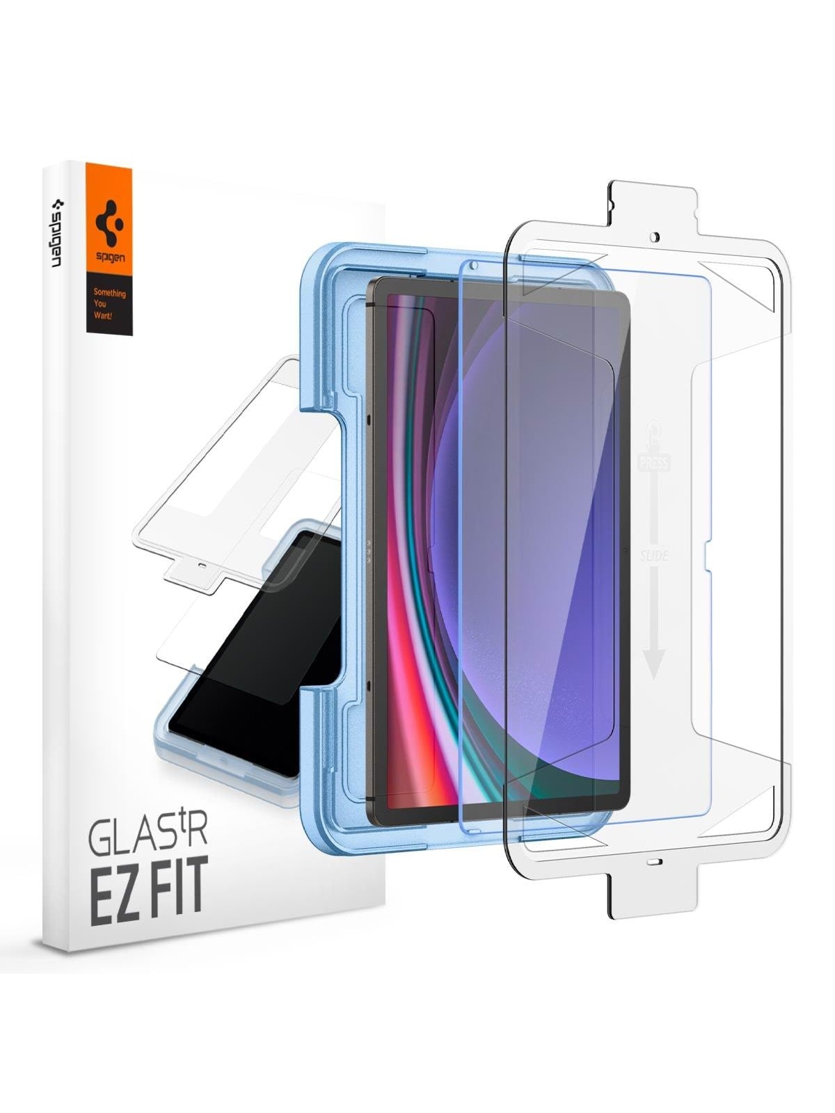 Spigen Glass tR EZ Fit 1 Pack - Samsung Galaxy Tab S10/S9+, Beskyttelsesglas