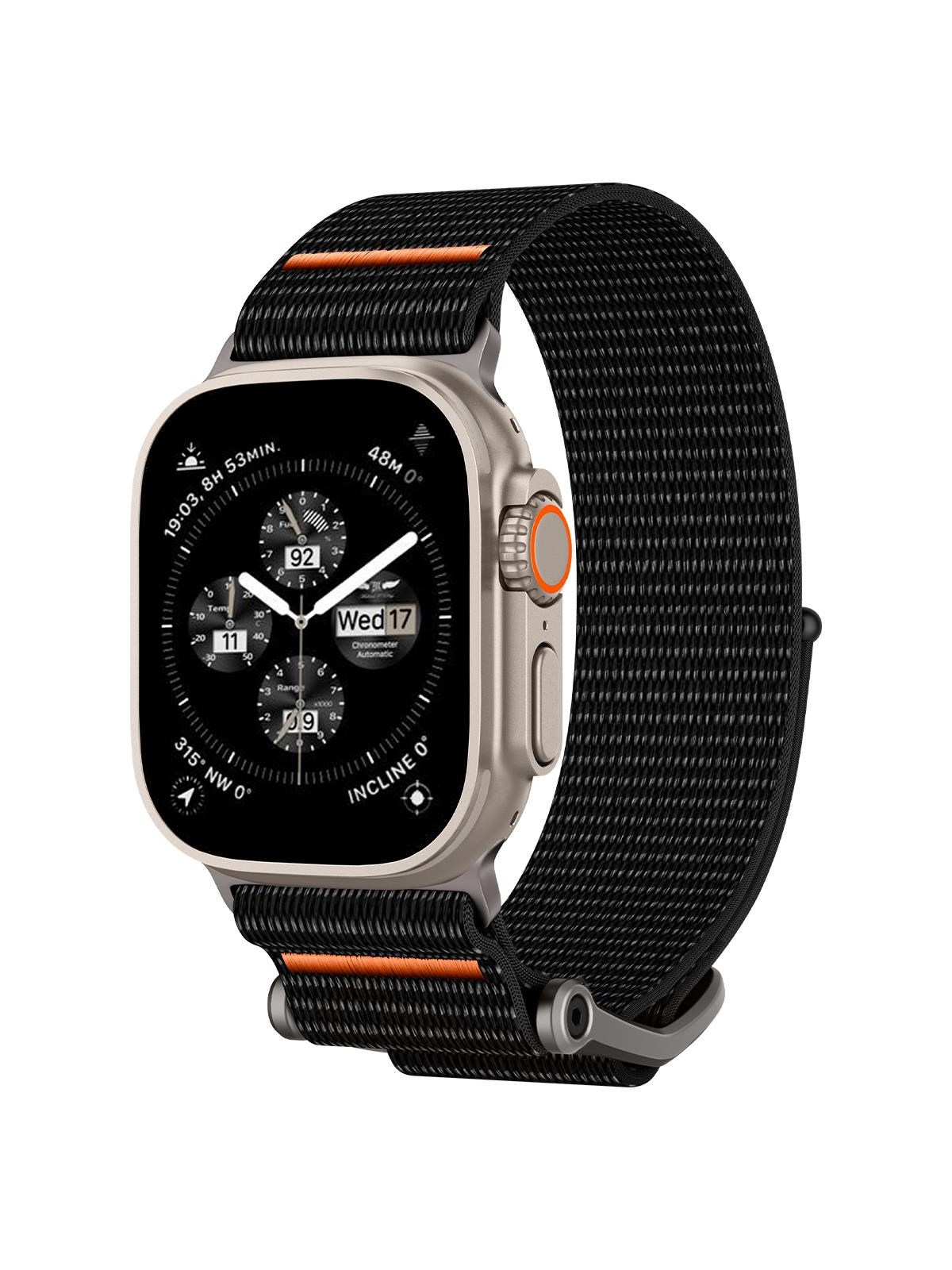 Spigen DuraPro Flex - black - Apple Watch 49mm/46mm/45mm/44mm/42mm, Smartwatch Tilbehør