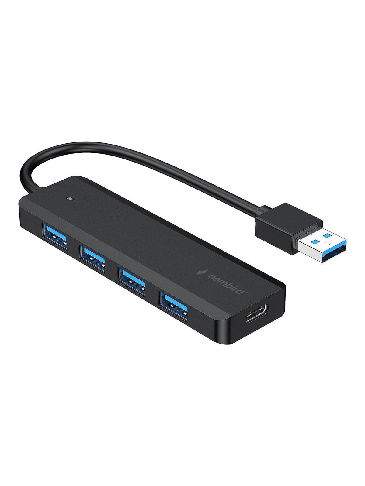Gembird UHB-U3P4P-02 - hub - 4 ports USB hub - USB 3.2 - 4 ports - Sort