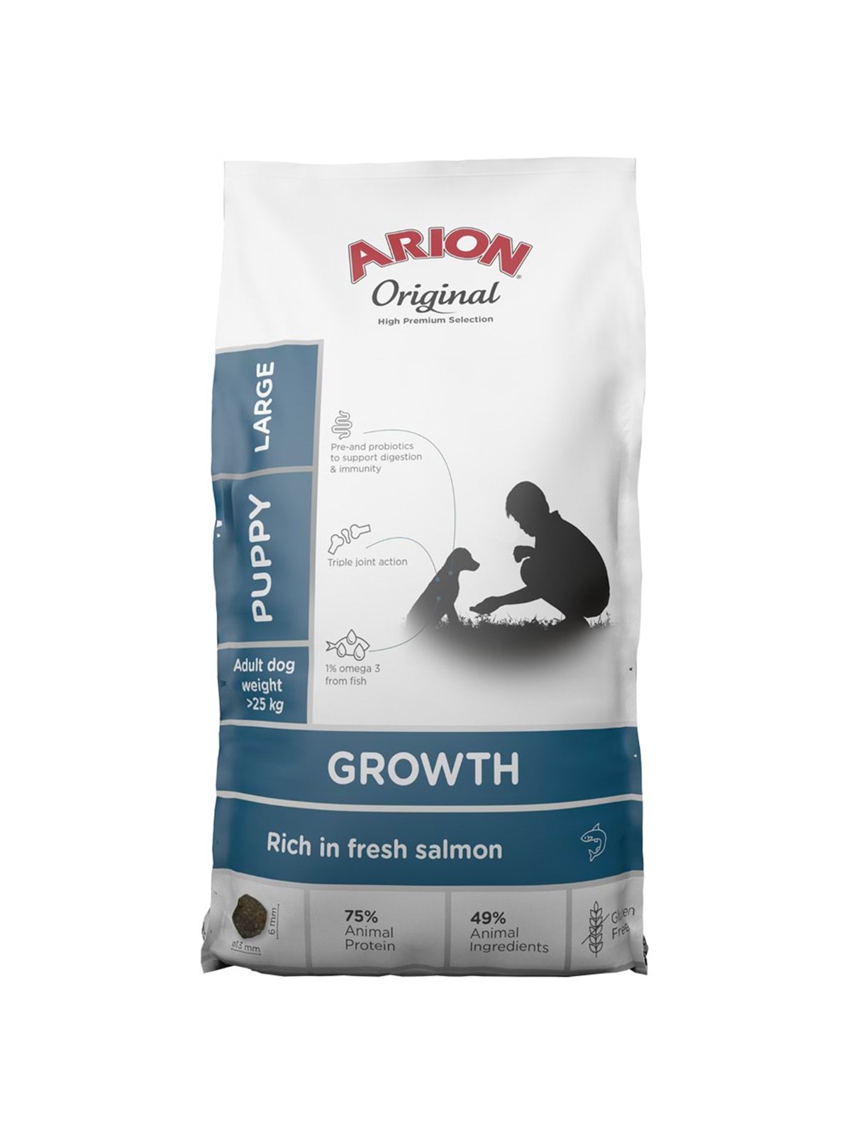 ARION original growth fish large 12 kg, Hundeudstyr