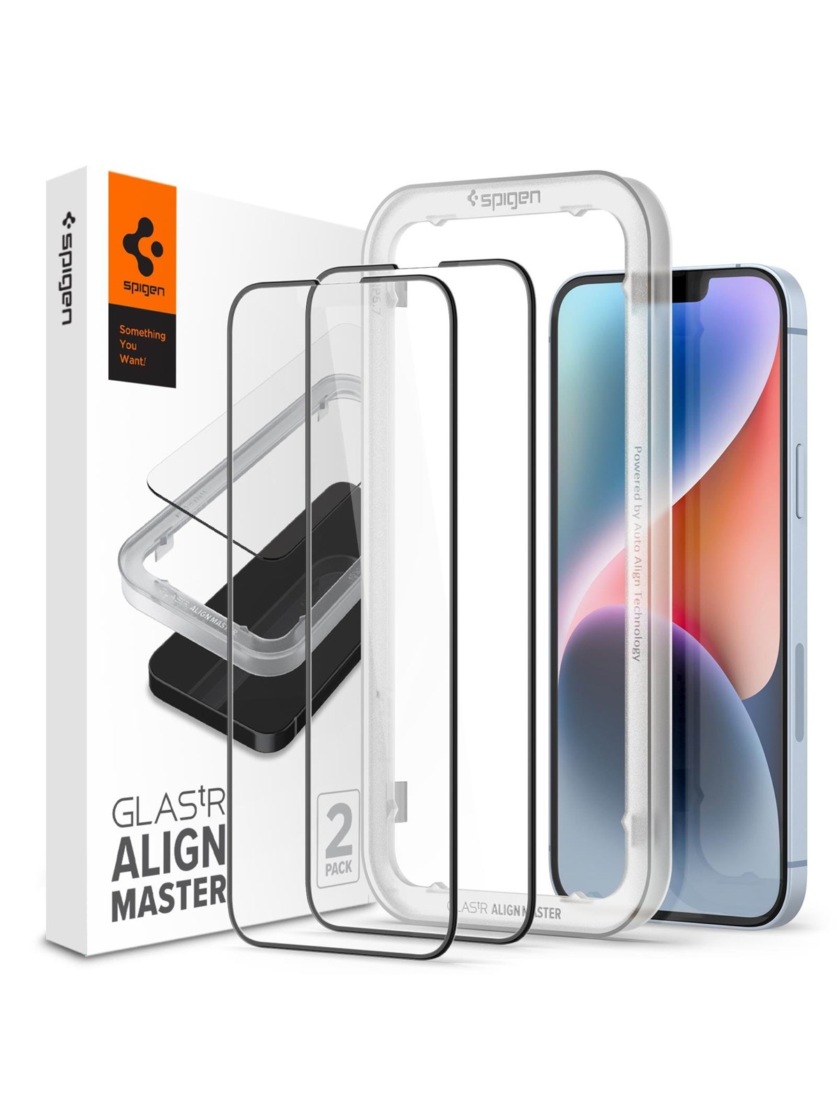 Spigen Glass tR AlignMaster HD 1 Pack - FC black - iPhone 14/13 Pro/13, Beskyttelsesglas
