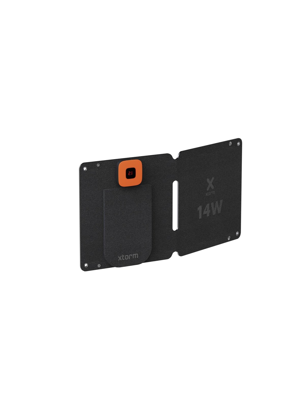 Xtorm Kraftfuld 14W solcellelader IPX4 USB-C/A udgange, Tablet Oplader